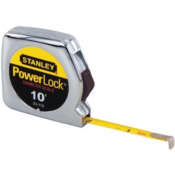 Stanley Tools - 10 ft PowerLock Pocket Tape Measure with Diameter Scale - 33-115