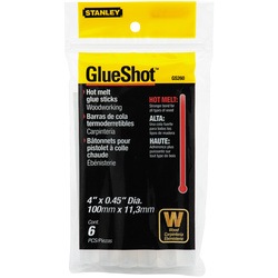 Stanley Tools - 6 pk 716 in x 4 in Woodworking Glue Sticks - GS260