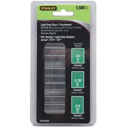 Stanley Tools - 1500 pc 2964 inLight Duty Staples - TRA200BN