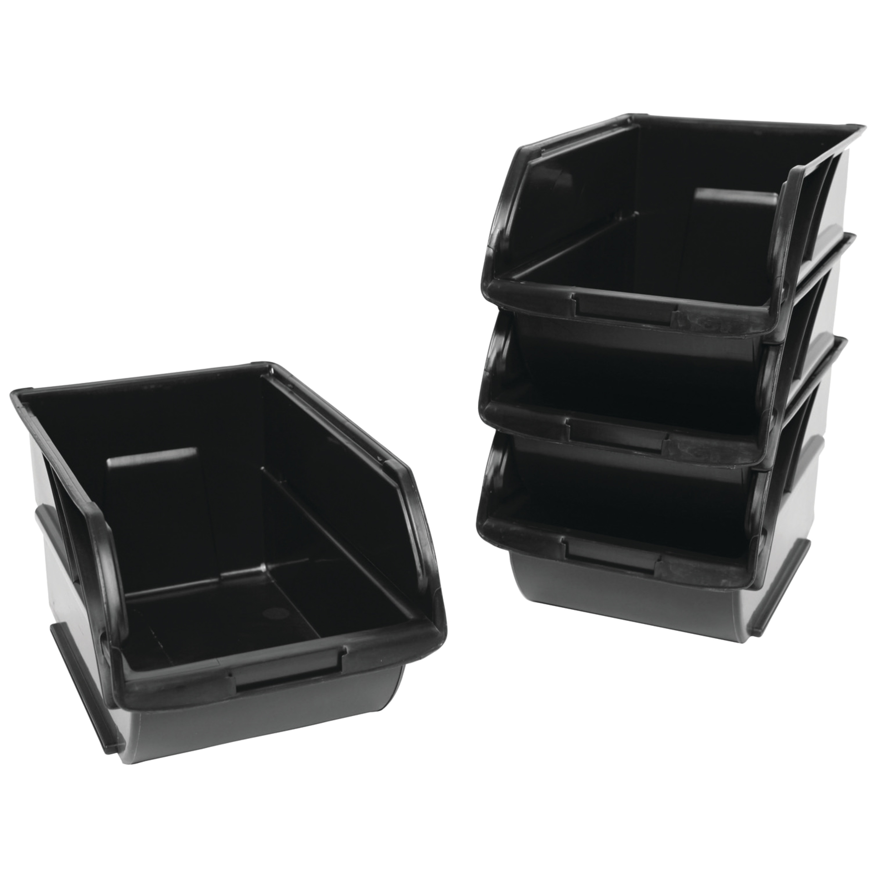 4 pk Storage Bins with Wall Hangers 057304R STANLEY Tools