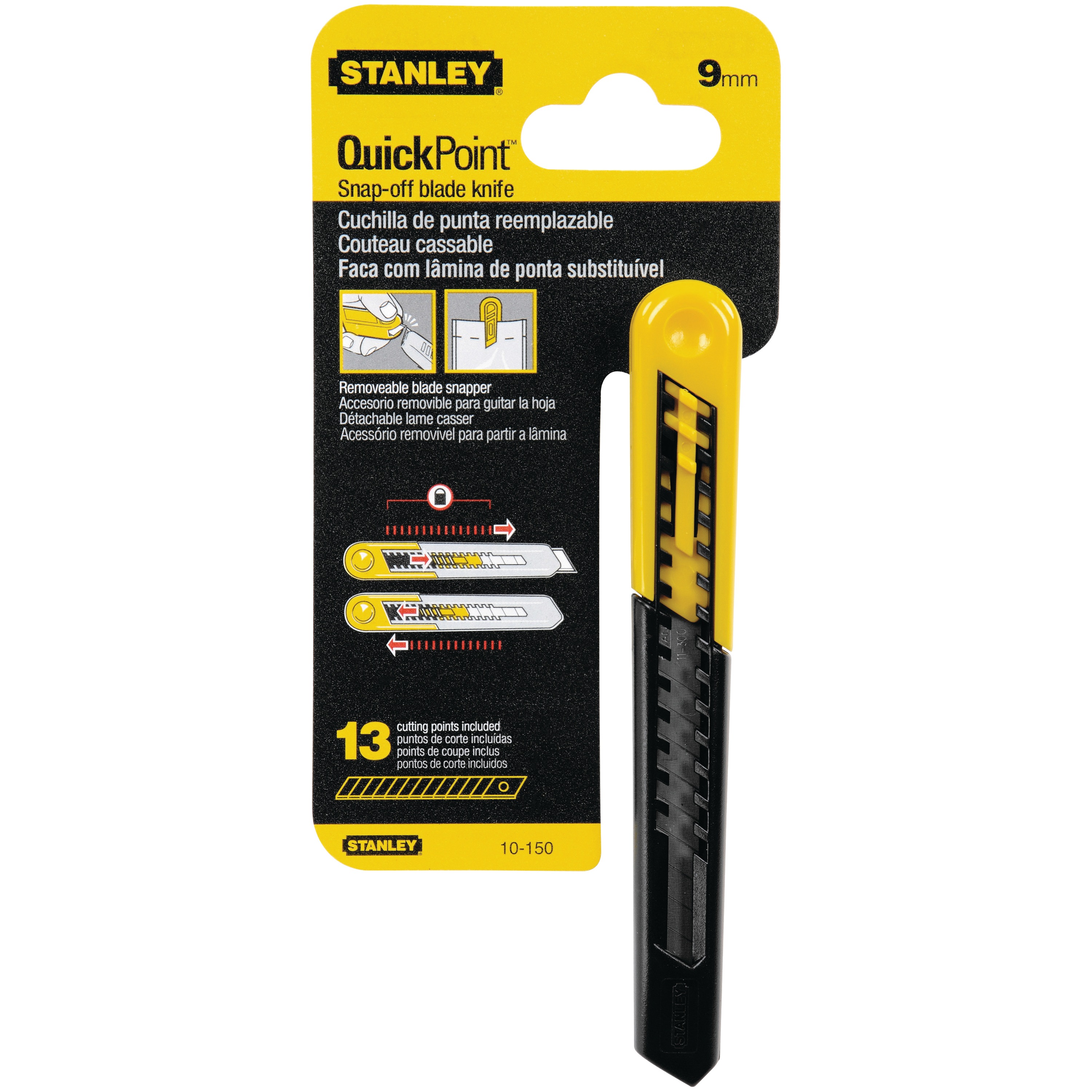 Stanley Tools - 9mm Quick Point Knife - 10-150