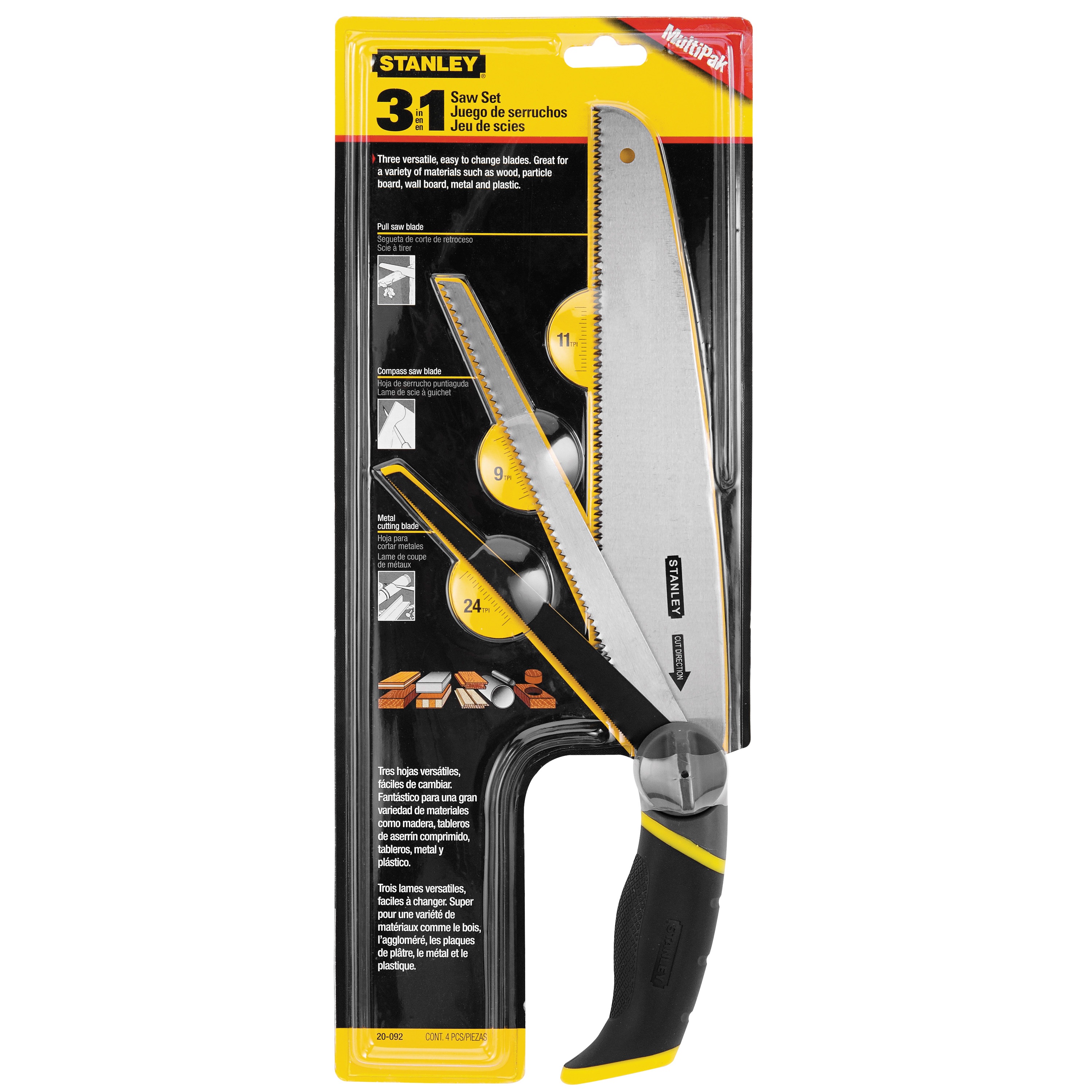 Stanley Tools - 3 in 1 Saw Set - 20-092