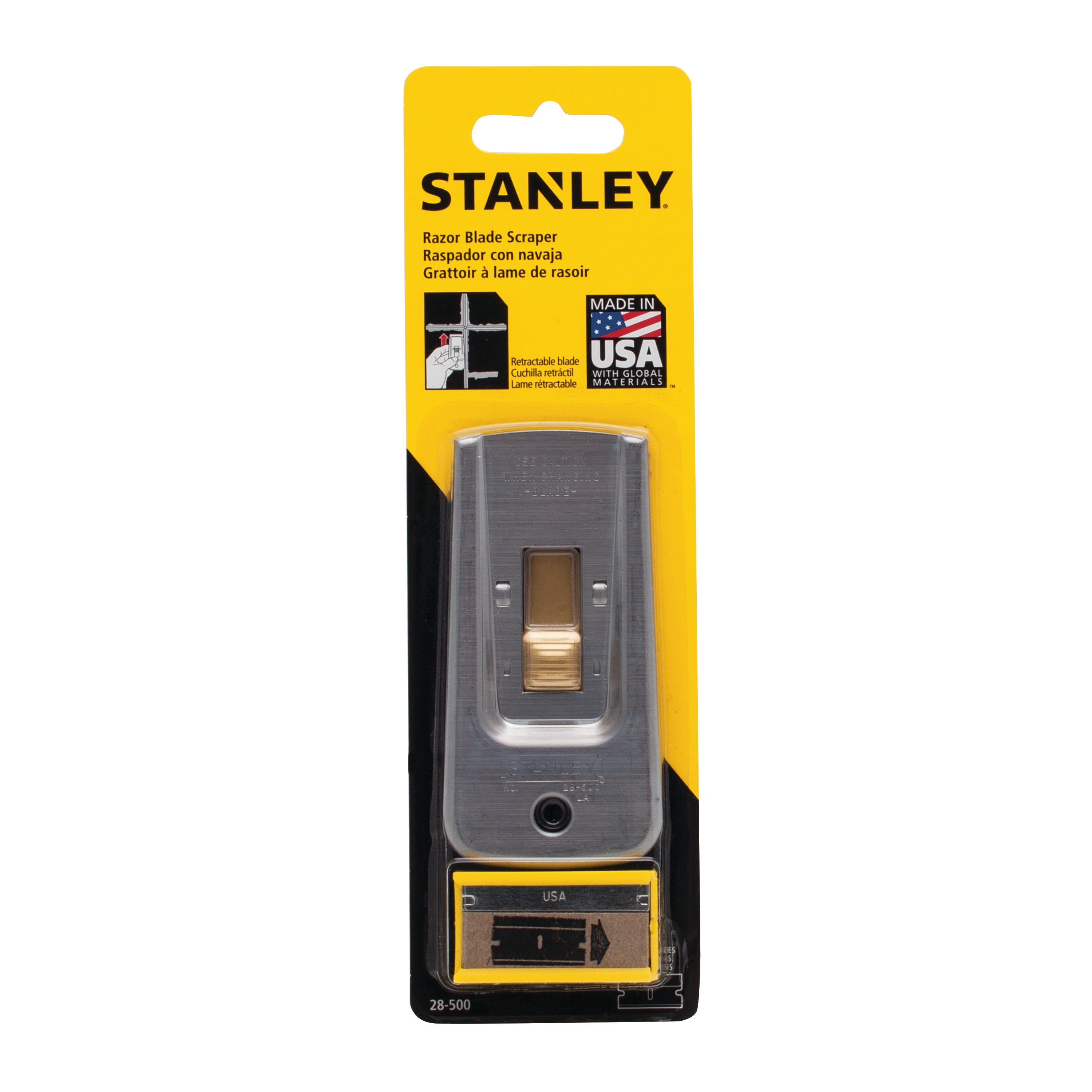 Stanley Tools - Razor Blade Scraper with 5 Blades - 28-500