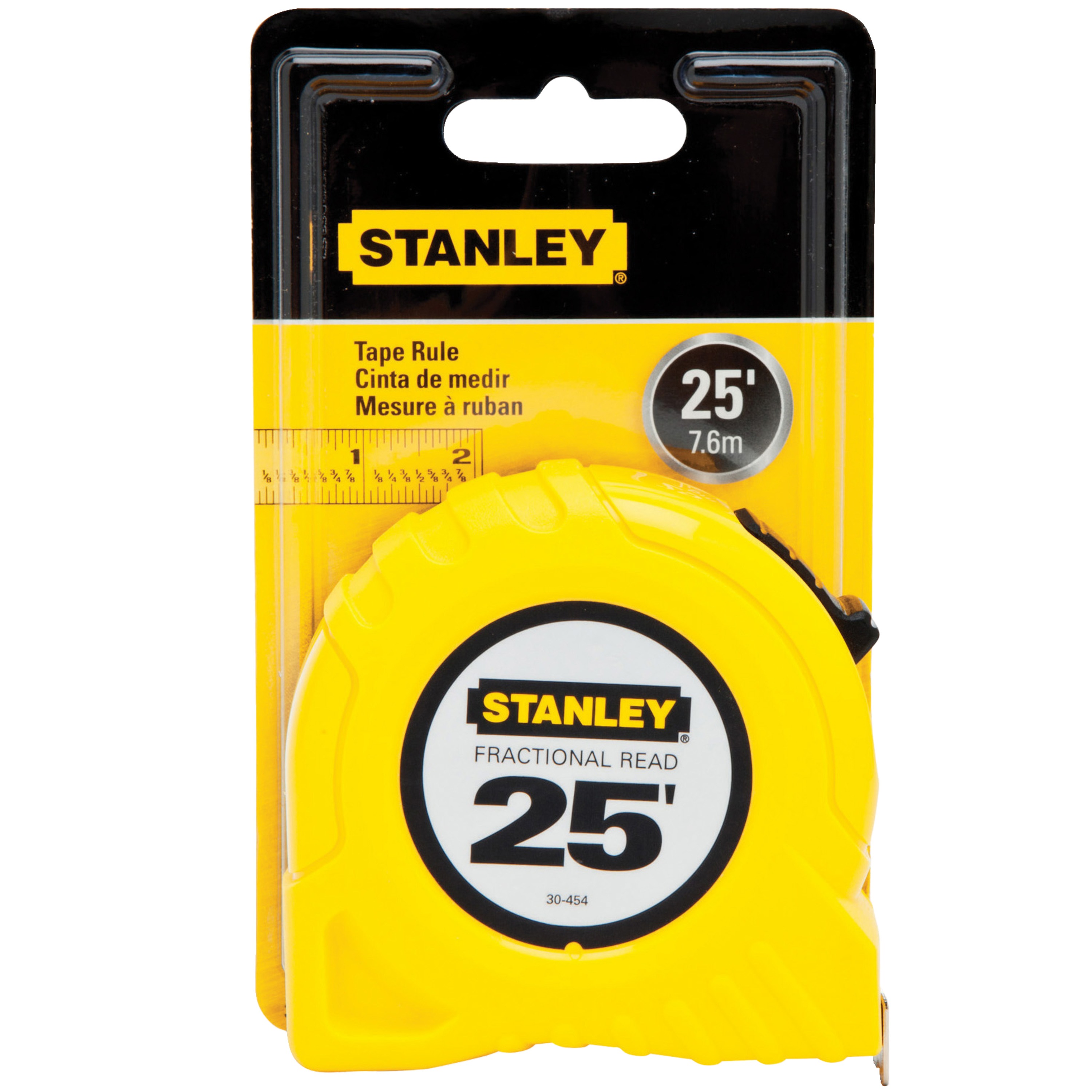Stanley Tools - 25 ft Fractional Read Tape Measure - 30-454