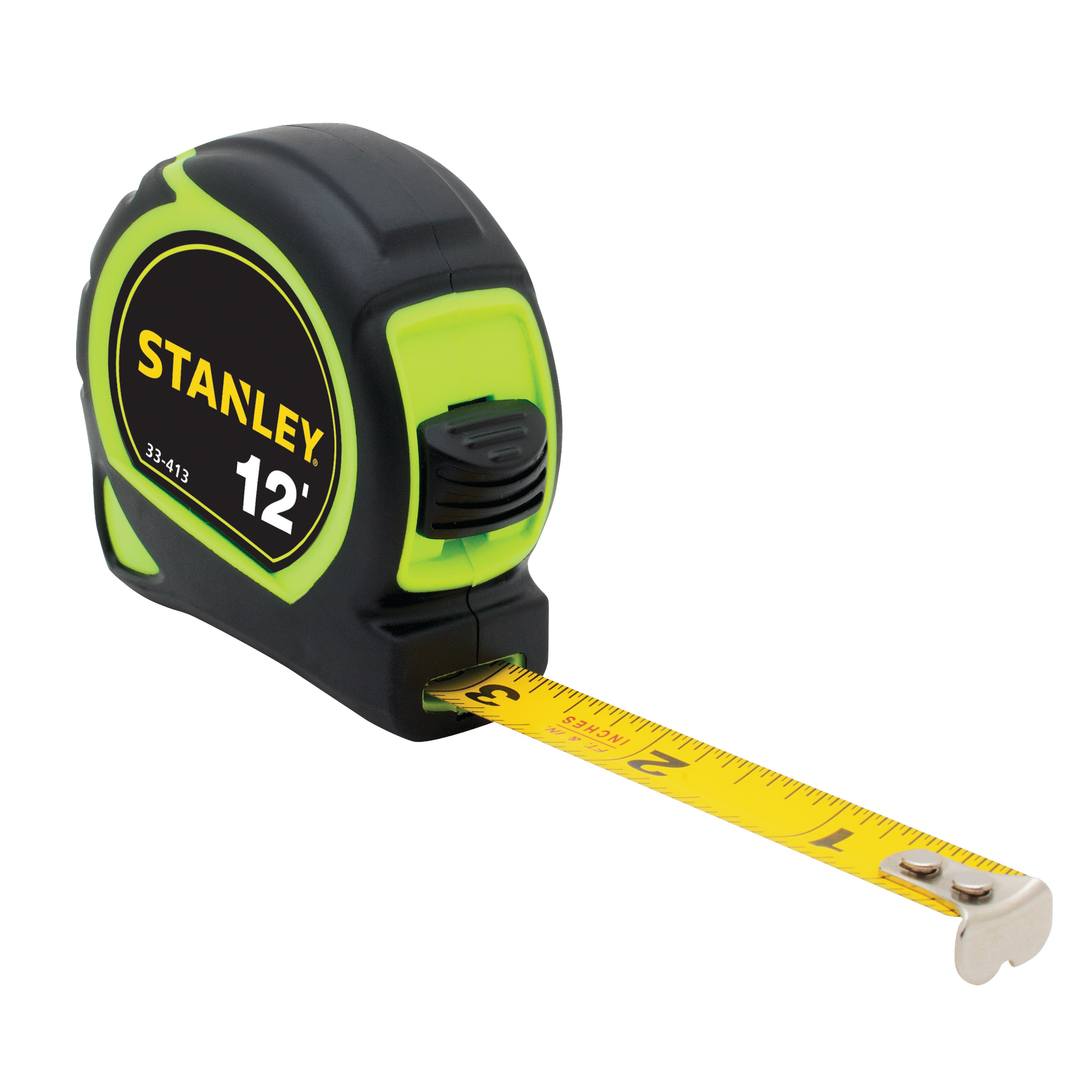 Stanley Tools - 12 ft HighVisibility Tape Measure - 33-413