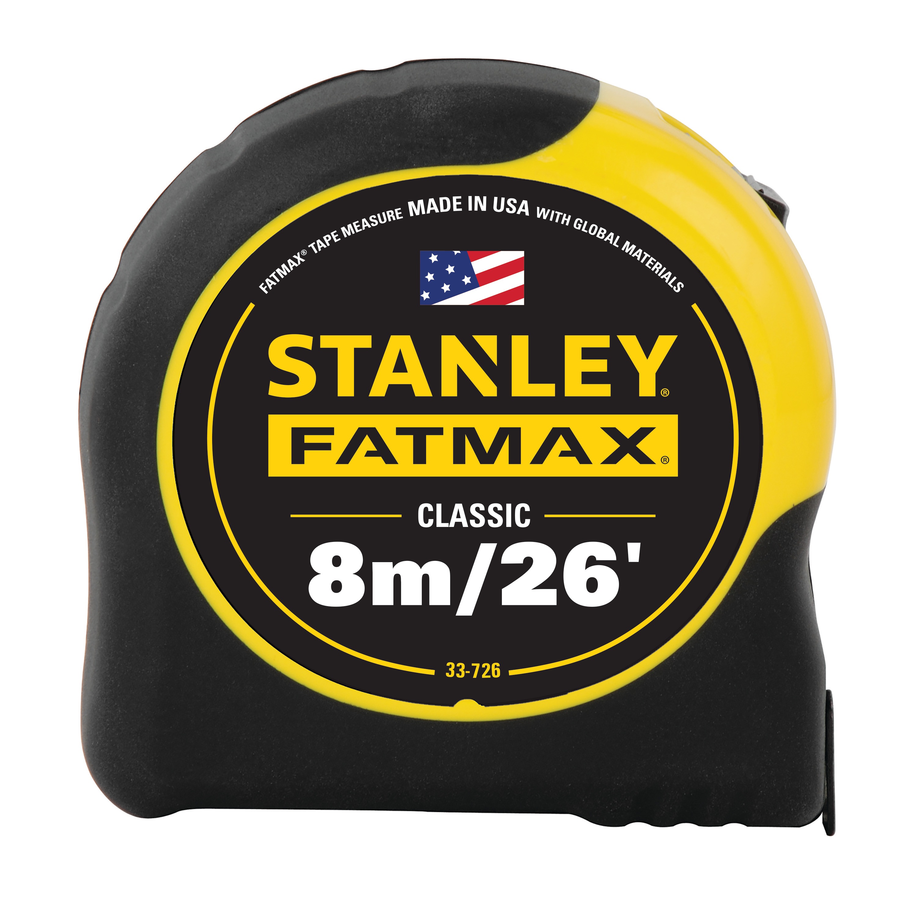 Stanley Tools - 8m26 ft FATMAX Classic Tape Measure - 33-726