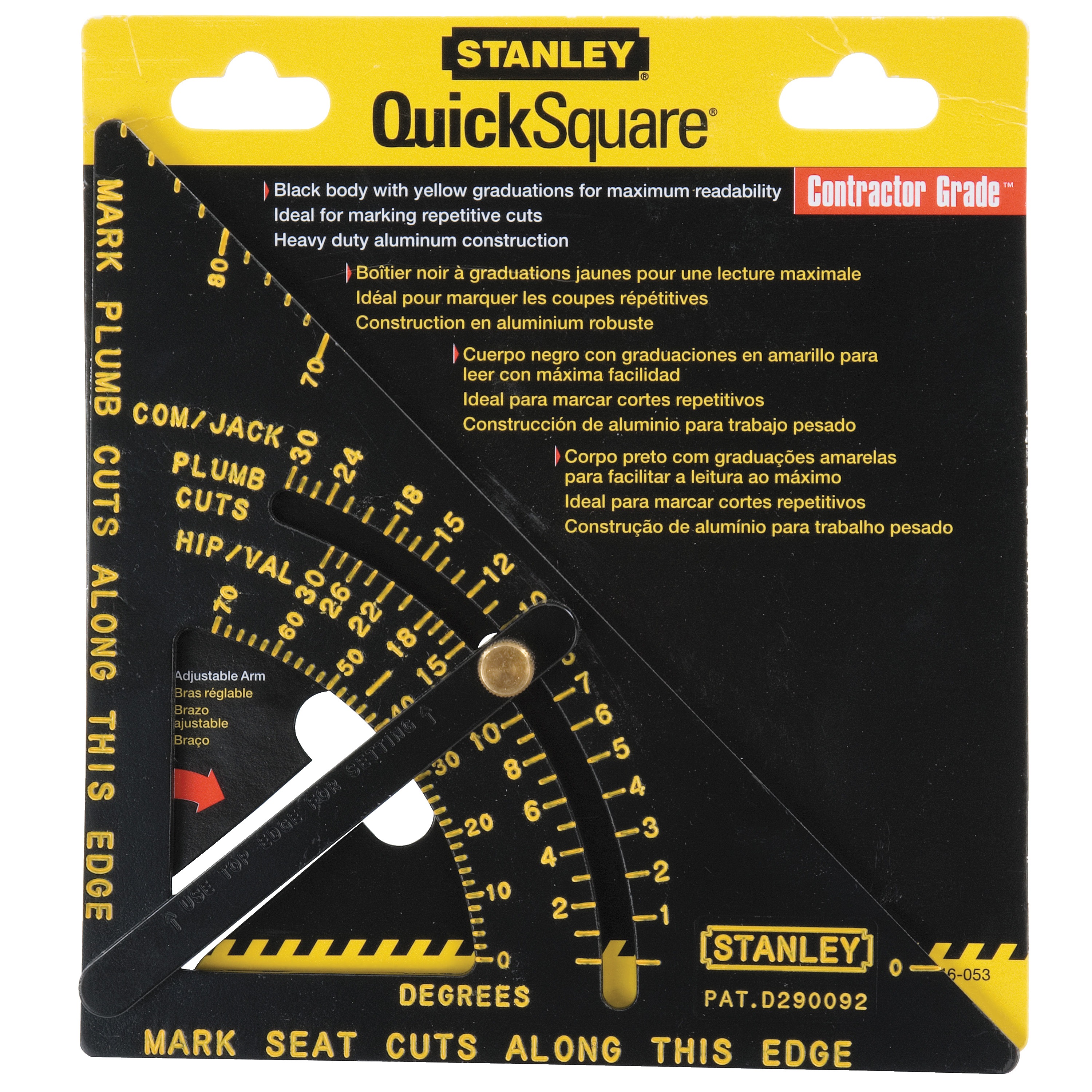 Stanley Tools - Premium Adjustable Quick Square - 46-053