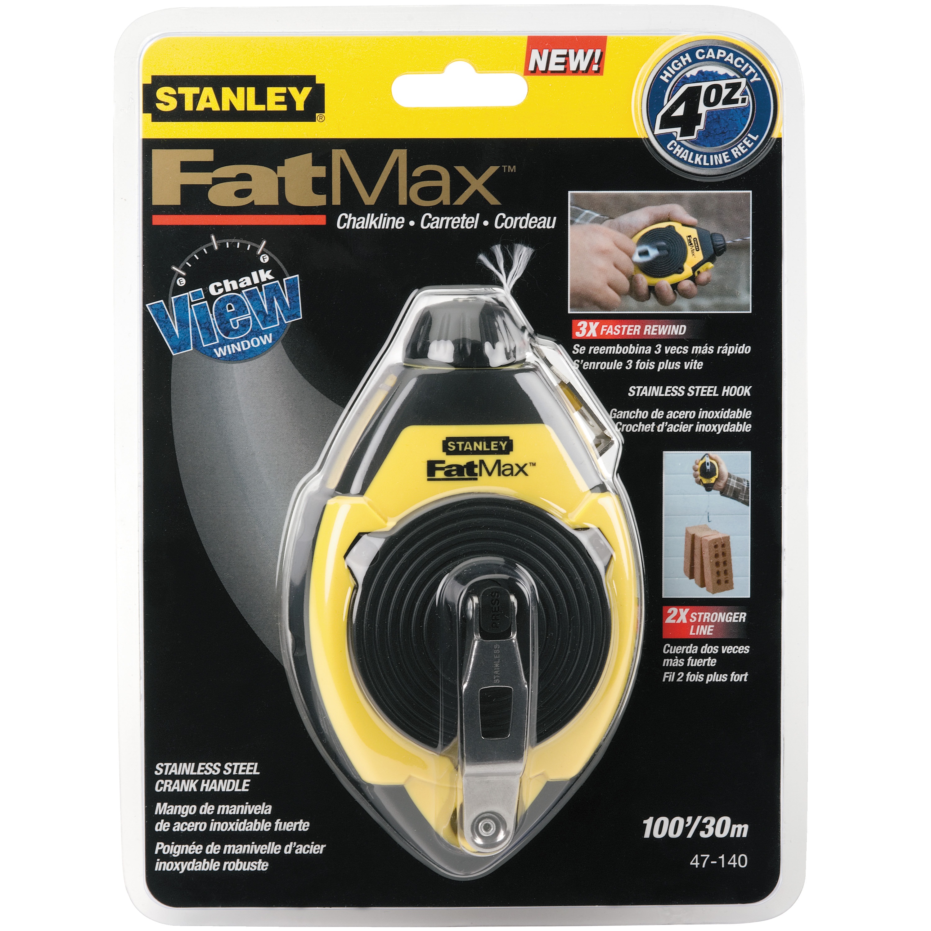 Stanley Tools - FATMAX Chalk Line Reel - 47-140