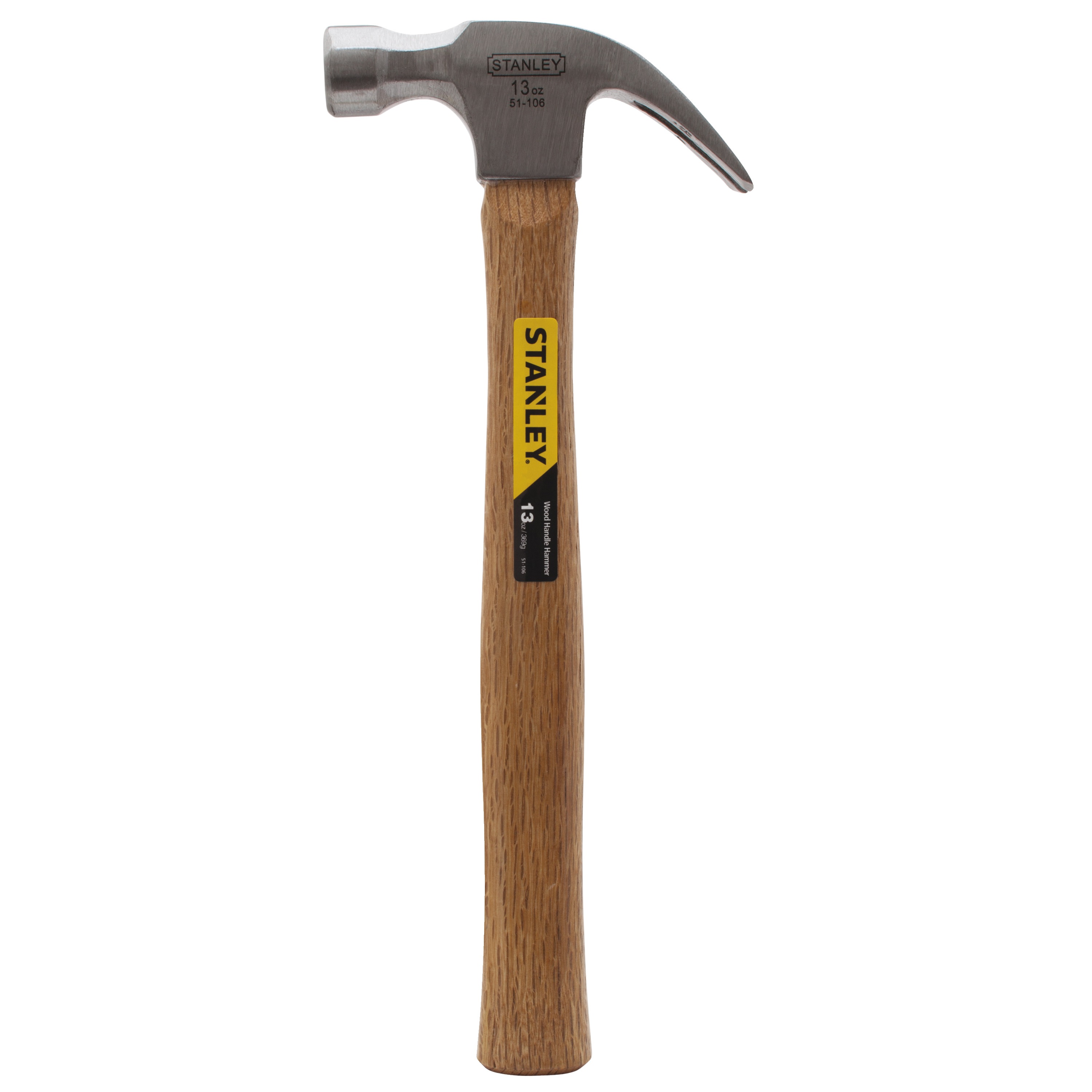13 oz Curved Claw Wood Handle Hammer 51106 STANLEY Tools