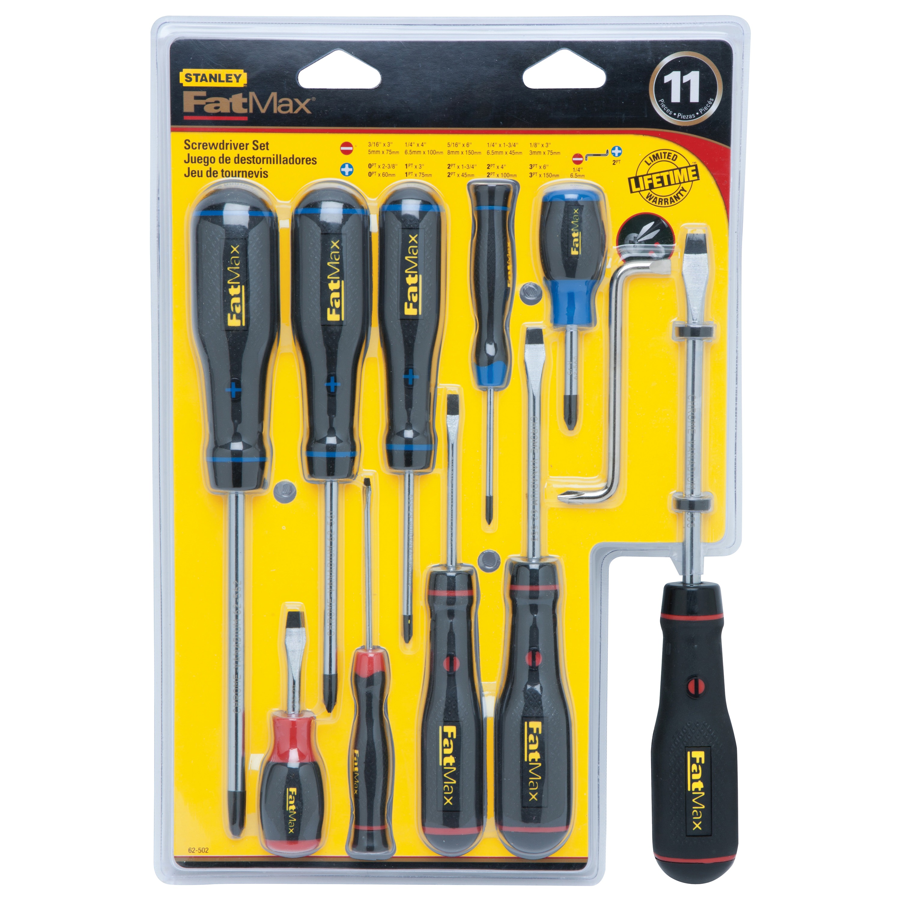 Stanley Tools - 11 pc Screwdriver Set - 62-502