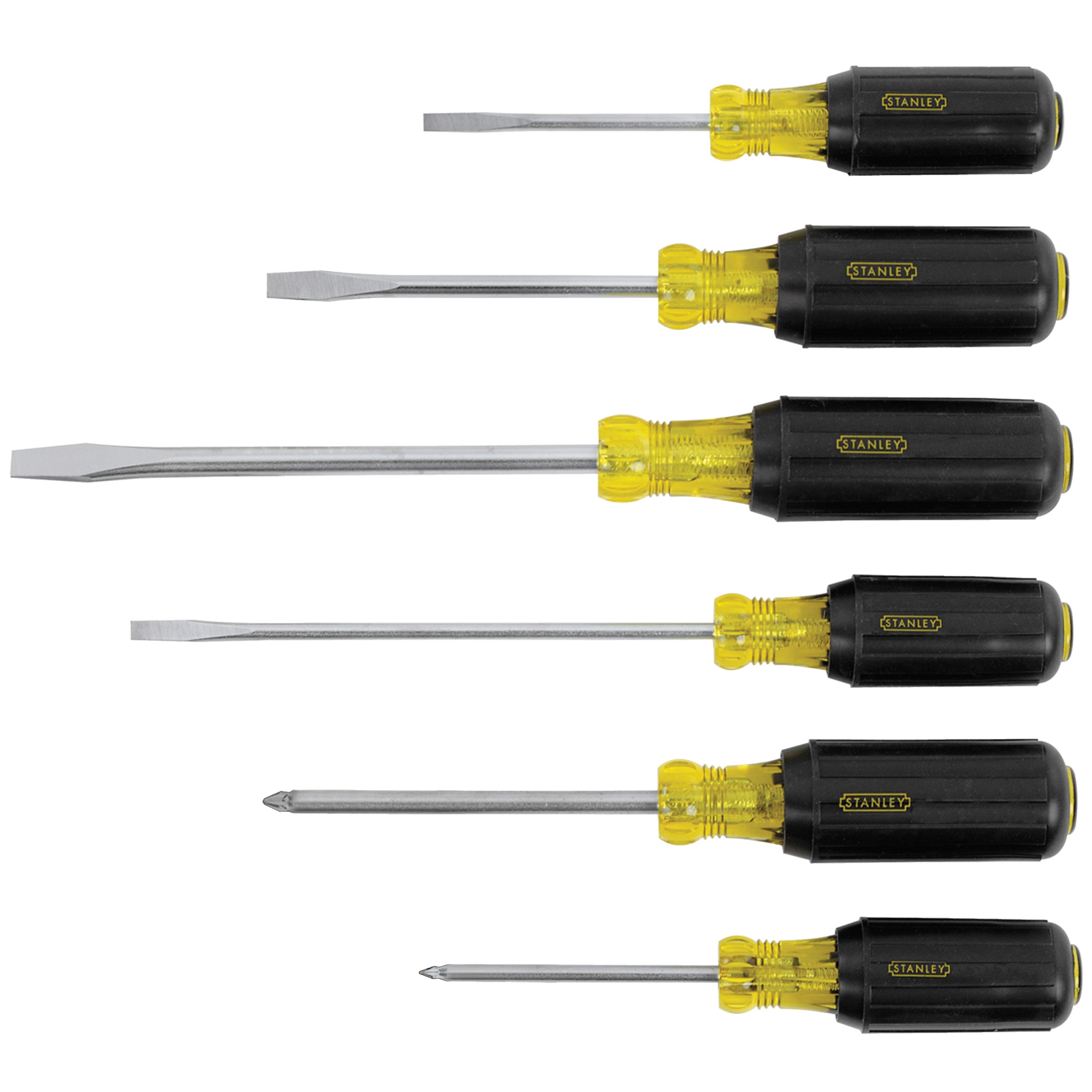 Set of Project Partners 4 Piece Precision Screwdriver with Comfort Grip Handle sets