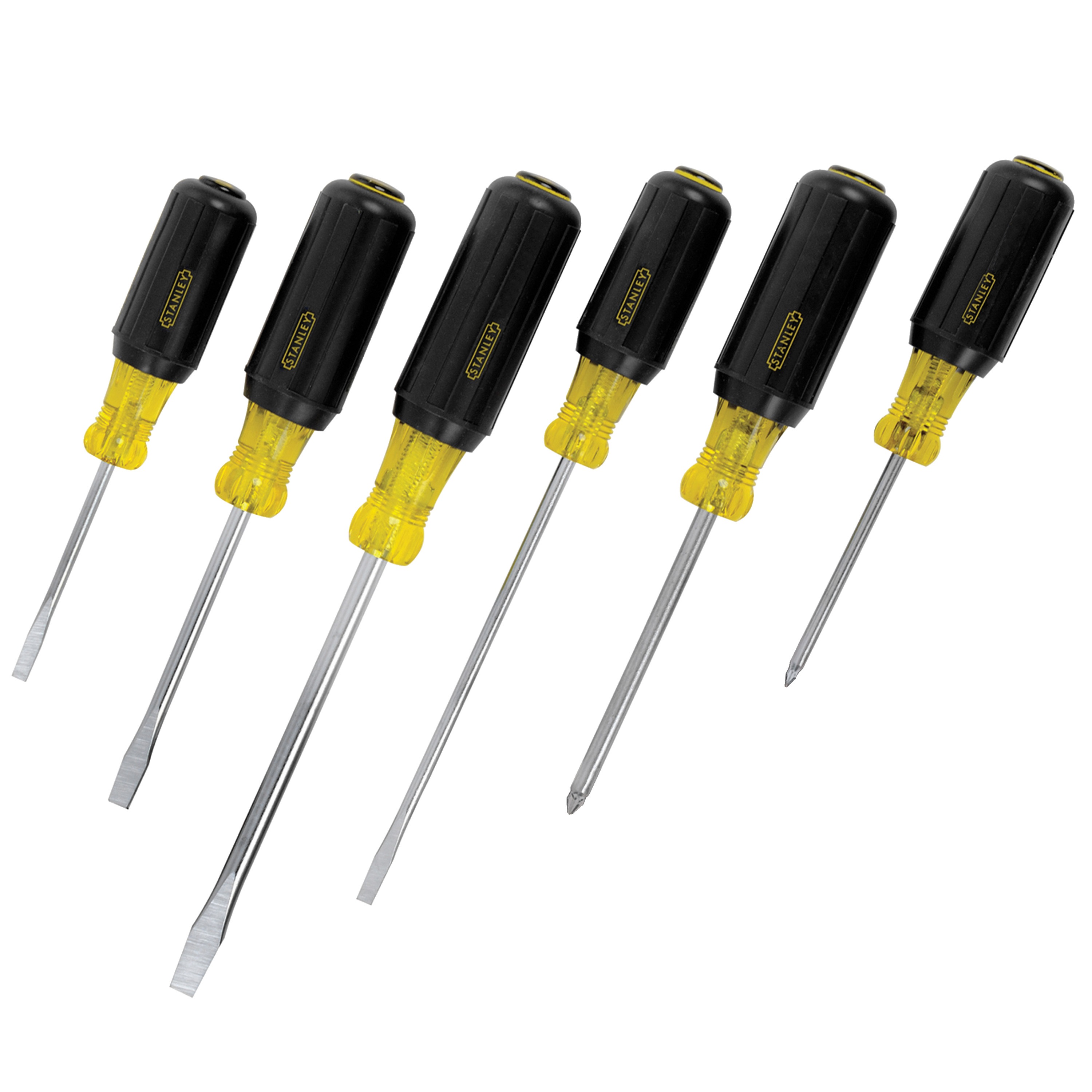 6 pc Vinyl Grip Screwdriver Set 66565 STANLEY Tools