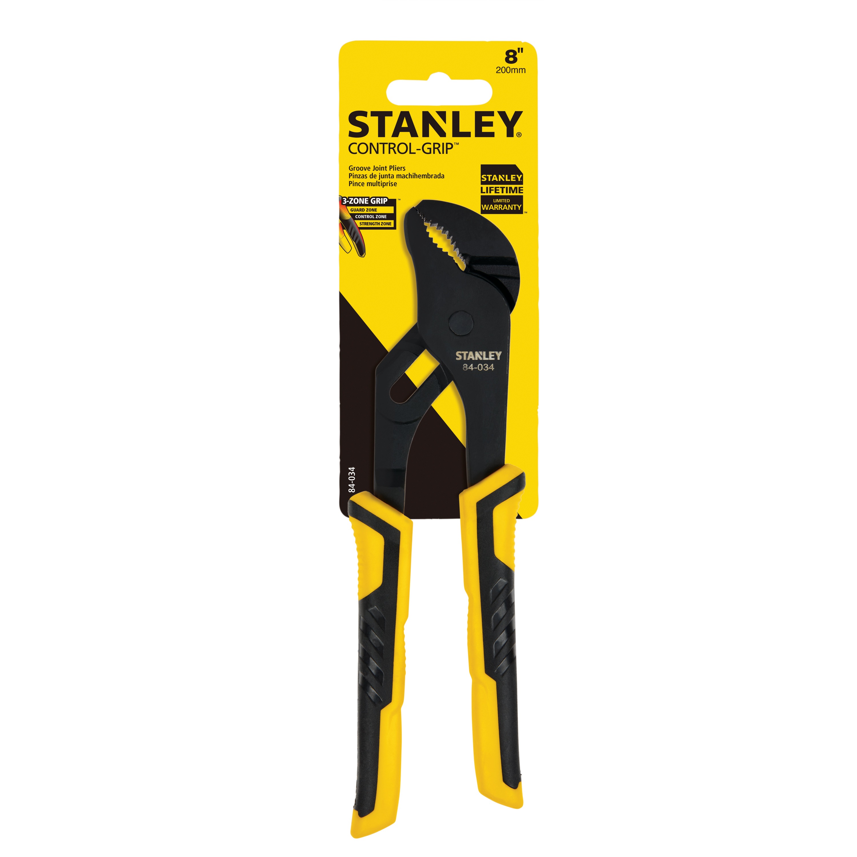 Stanley Tools - 8 in Groove Joint Pliers - 84-034