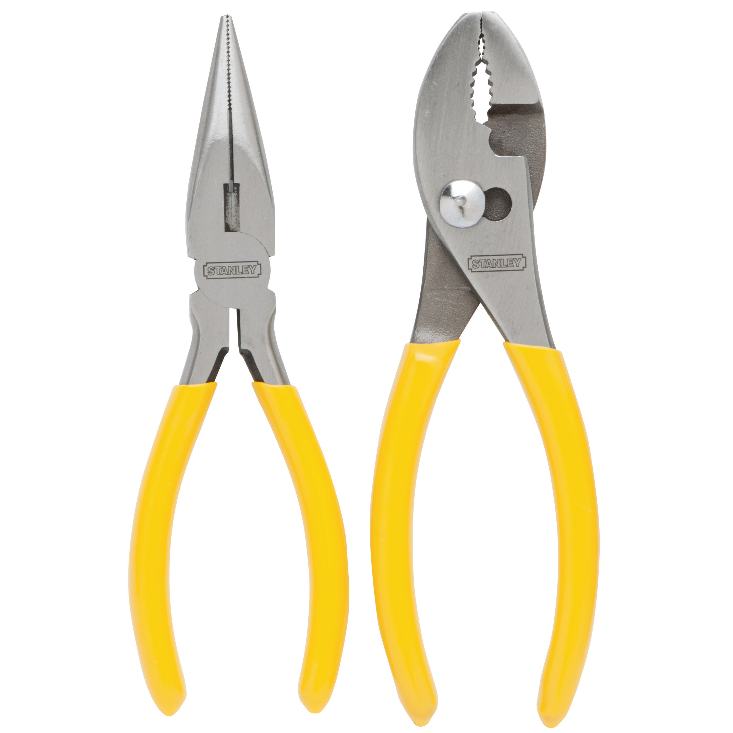 Stanley Tools - 6 in Slip Joint and Long Nose Pliers Set 2 pc - 84-212