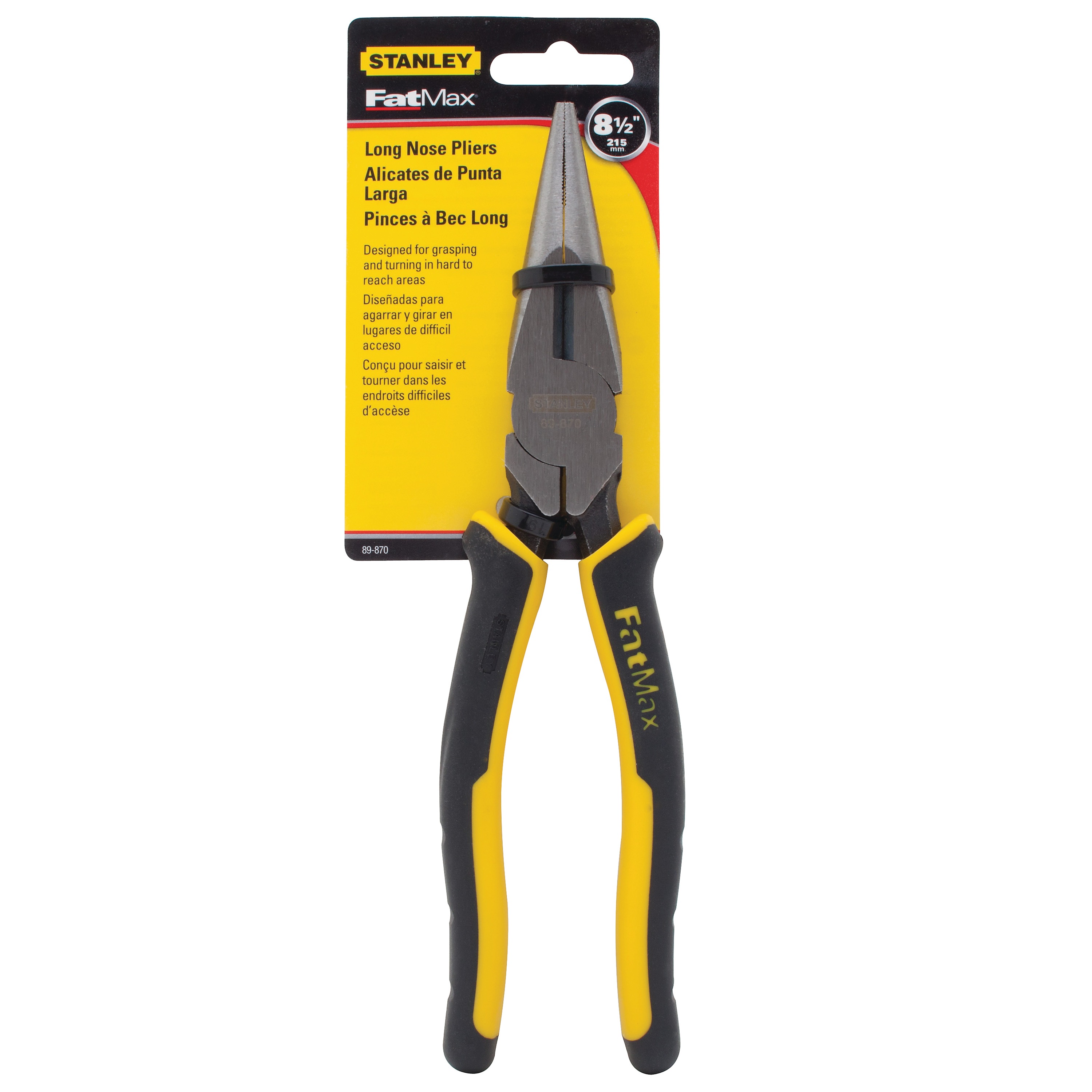Stanley Tools - FATMAX 8 in Long Nose Pliers with Cutter - 89-870