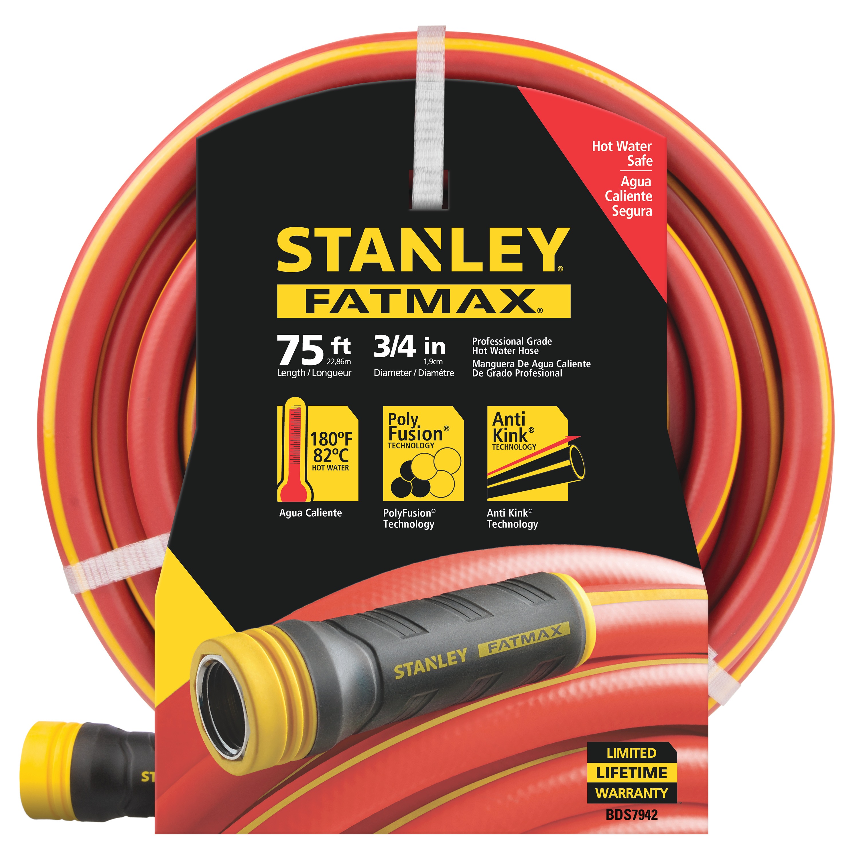 Stanley Tools - 75 ft X 34 in FATMAX POLYFUSION HOT WATER HOSE - BDS7942