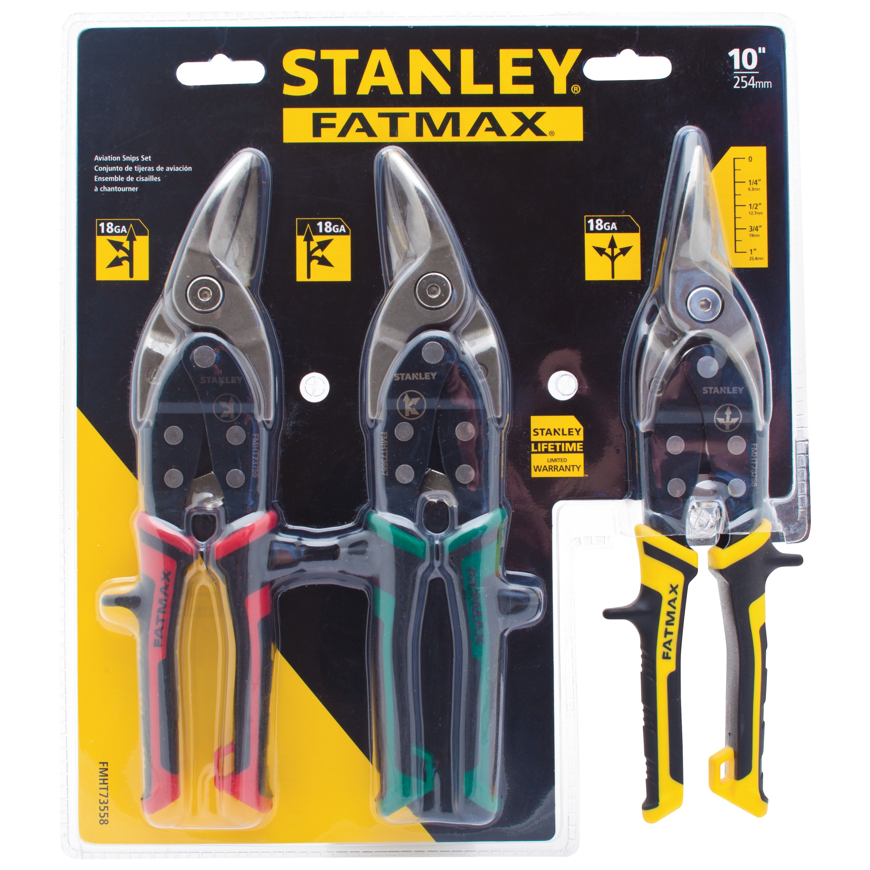 Stanley Tools - 3 pc FATMAX Aviation Snip Set - FMHT73558