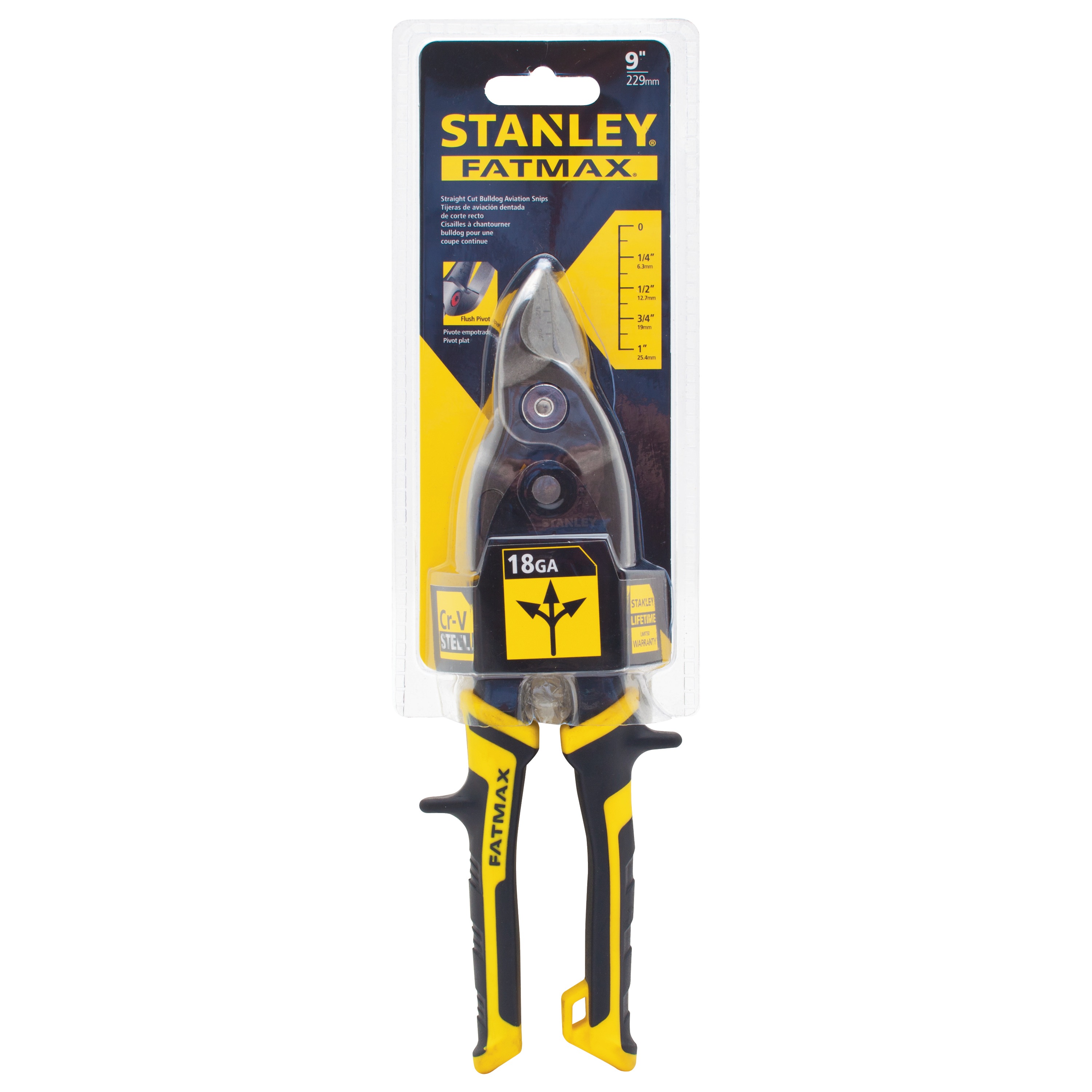Stanley Tools - FATMAX Straight Cut Bulldog Aviation Snips - FMHT73562