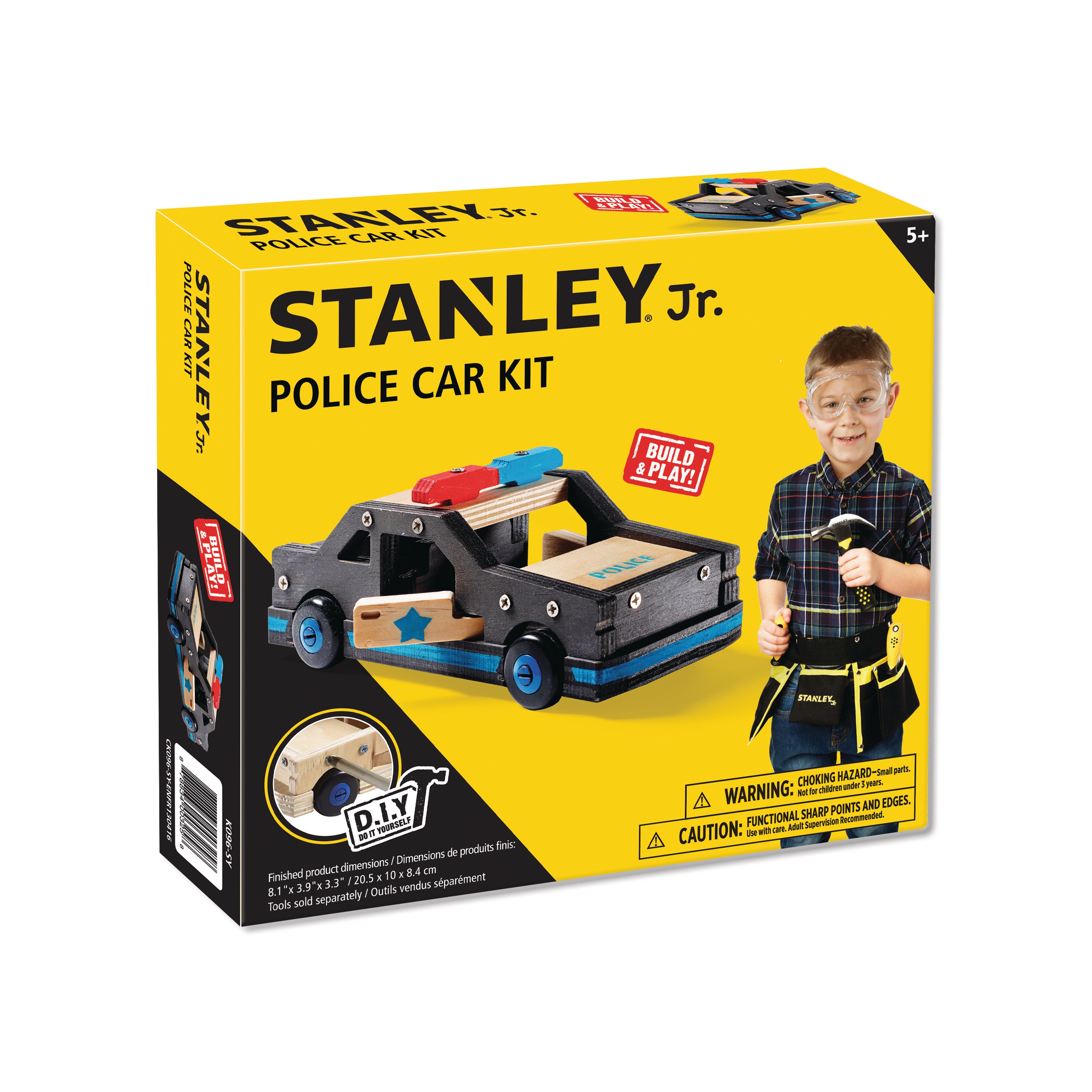 Stanley Tools - STANLEY Jr Wooden DIY Kit  Police Car - K096-SY