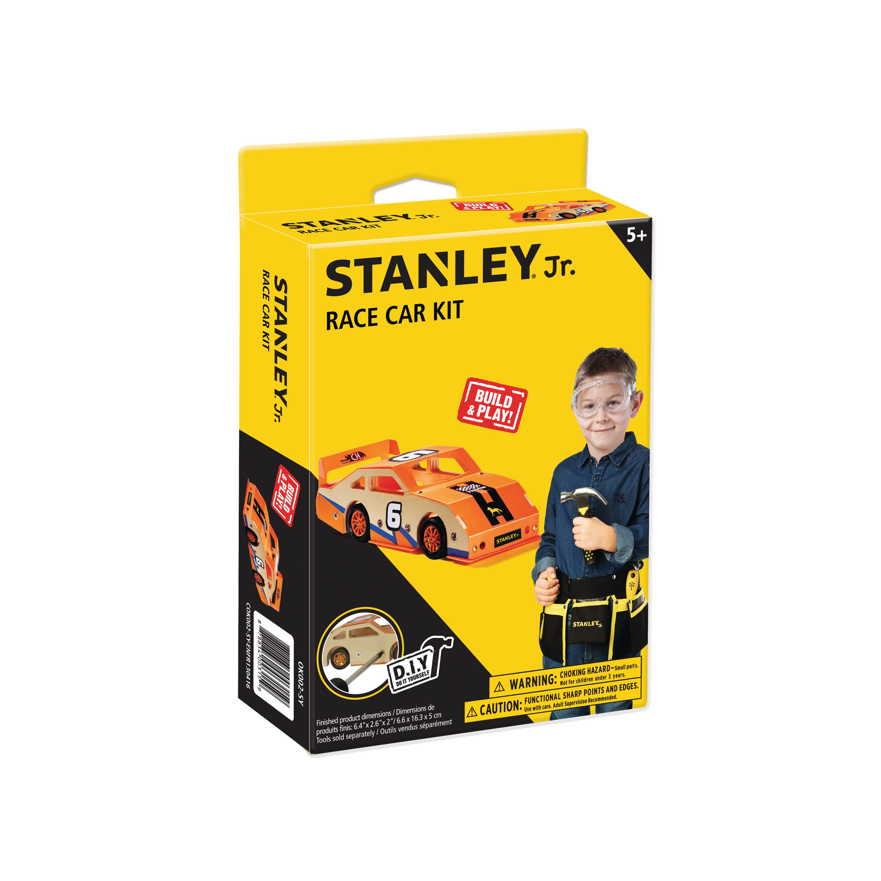 Stanley Tools - STANLEY Jr Wooden DIY Kit  Race Car - OK002-SY