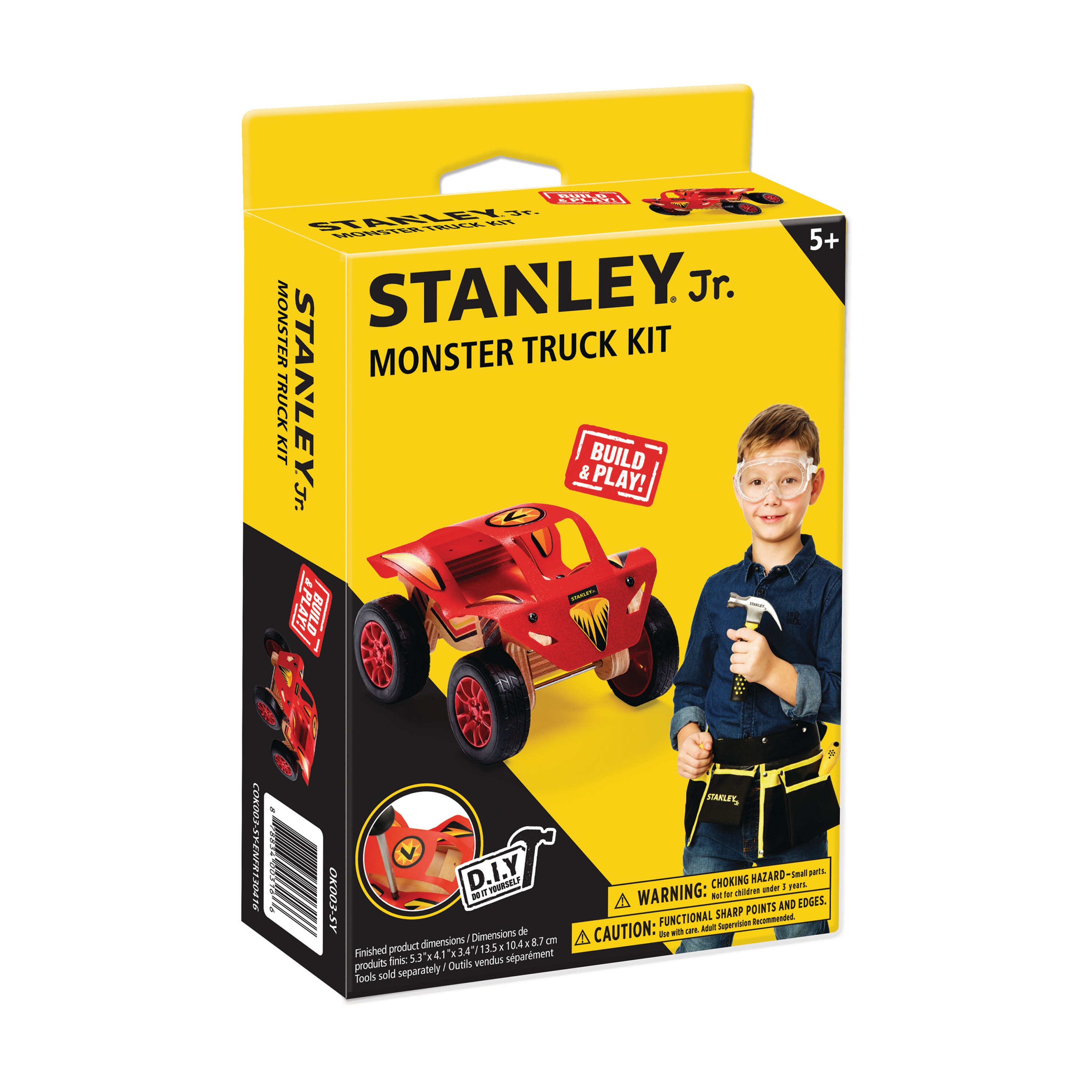 Stanley Tools - STANLEY Jr Wooden DIY Kit  Monster Truck - OK003-SY