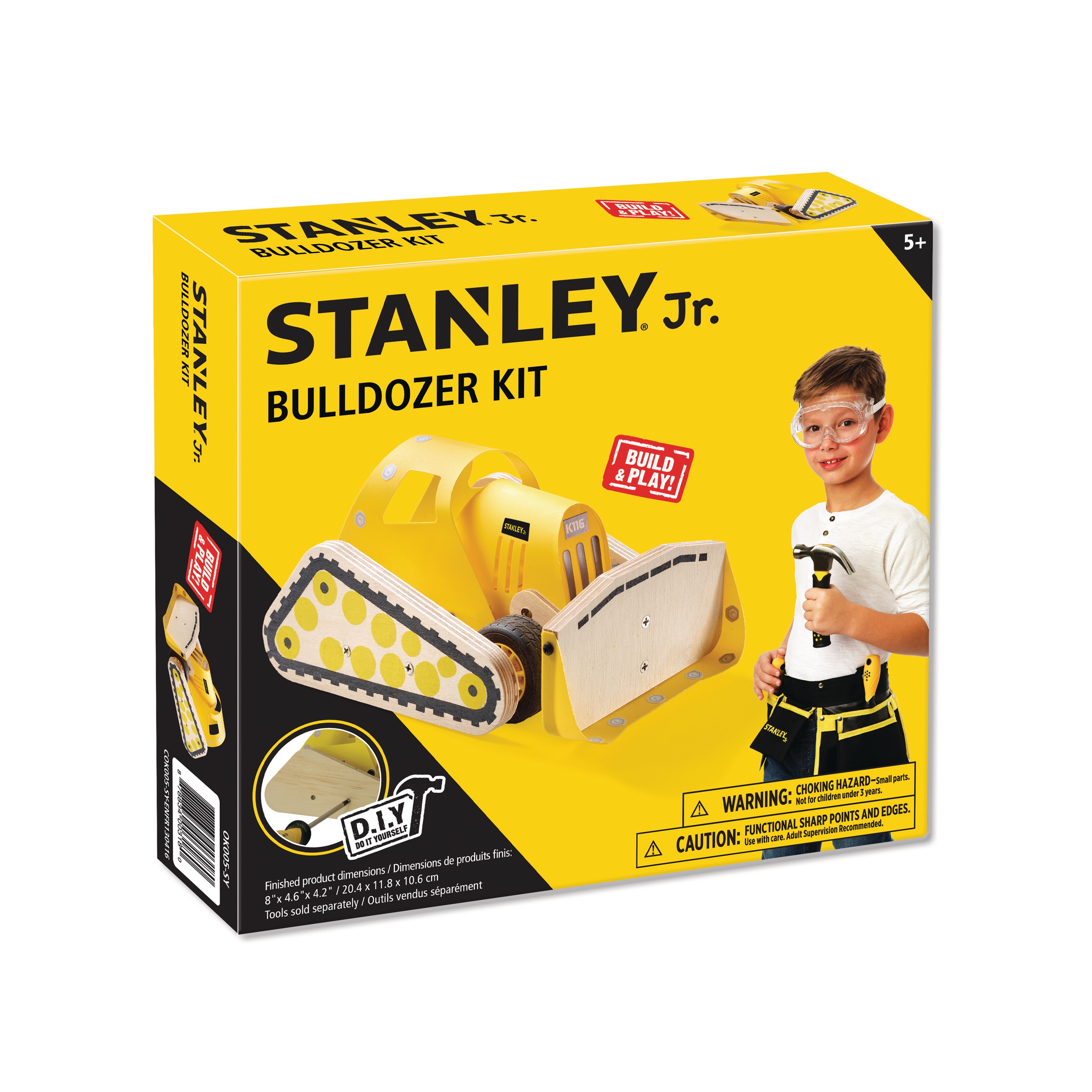 Stanley Tools - STANLEY Jr Wooden DIY Kit  Bulldozer - OK005-SY