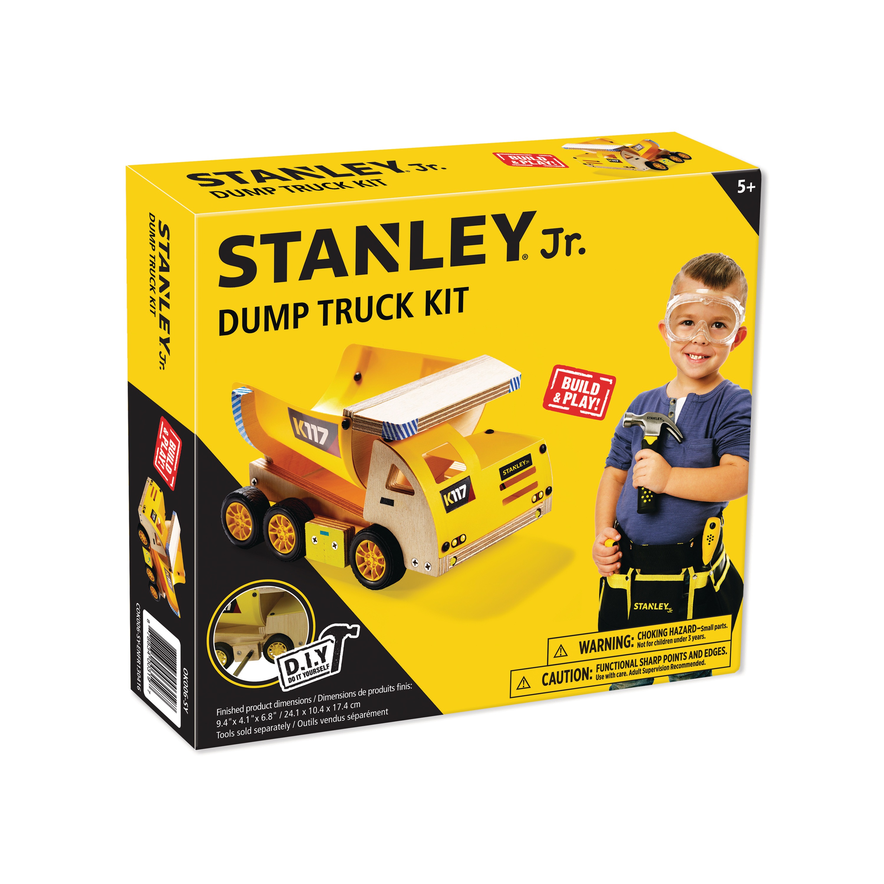 Stanley Tools - STANLEY Jr Wooden DIY Kit  Dump Truck - OK006-SY