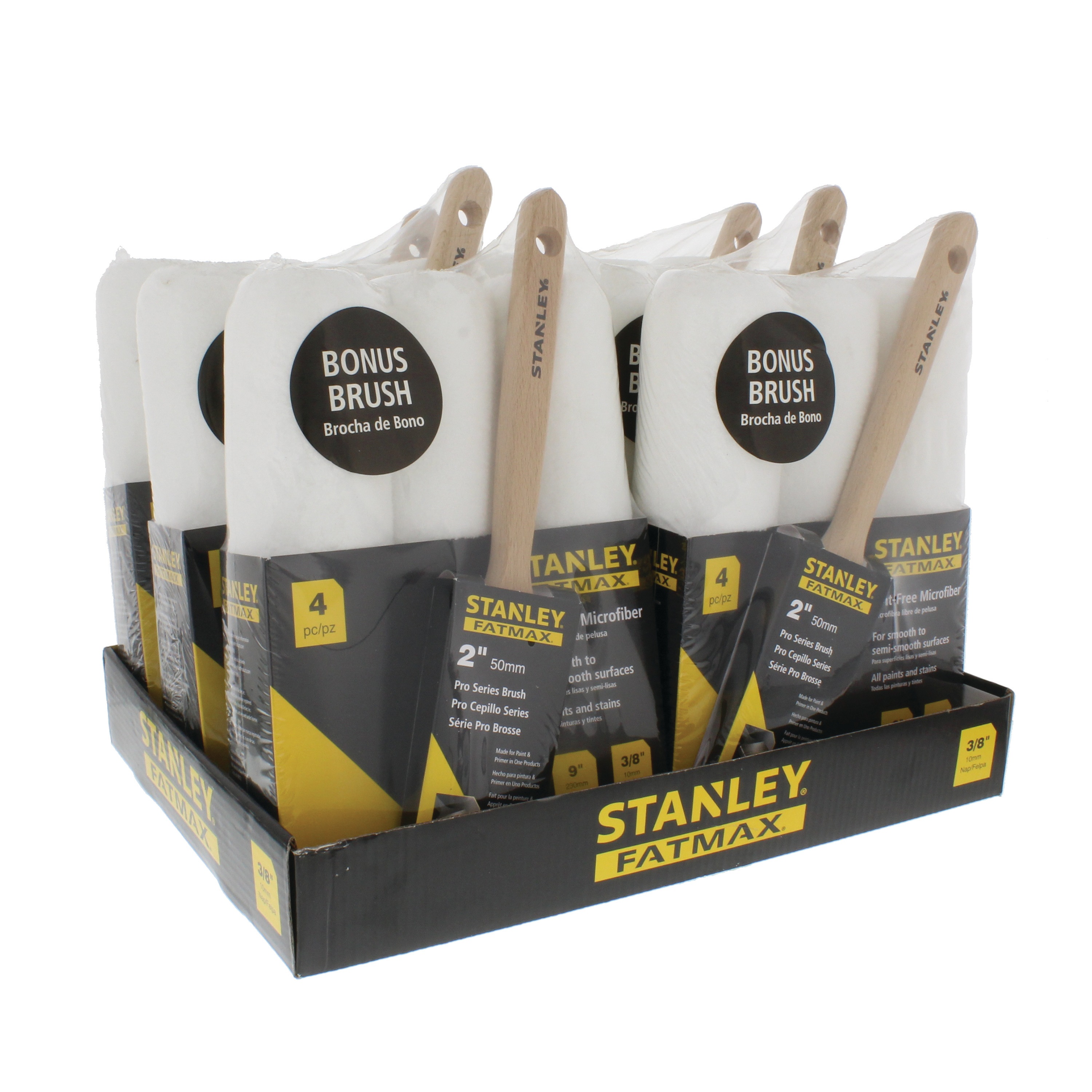 Stanley Tools - 4 pc FATMAX Professional Roller and Paint Brush Kit - PTST03504