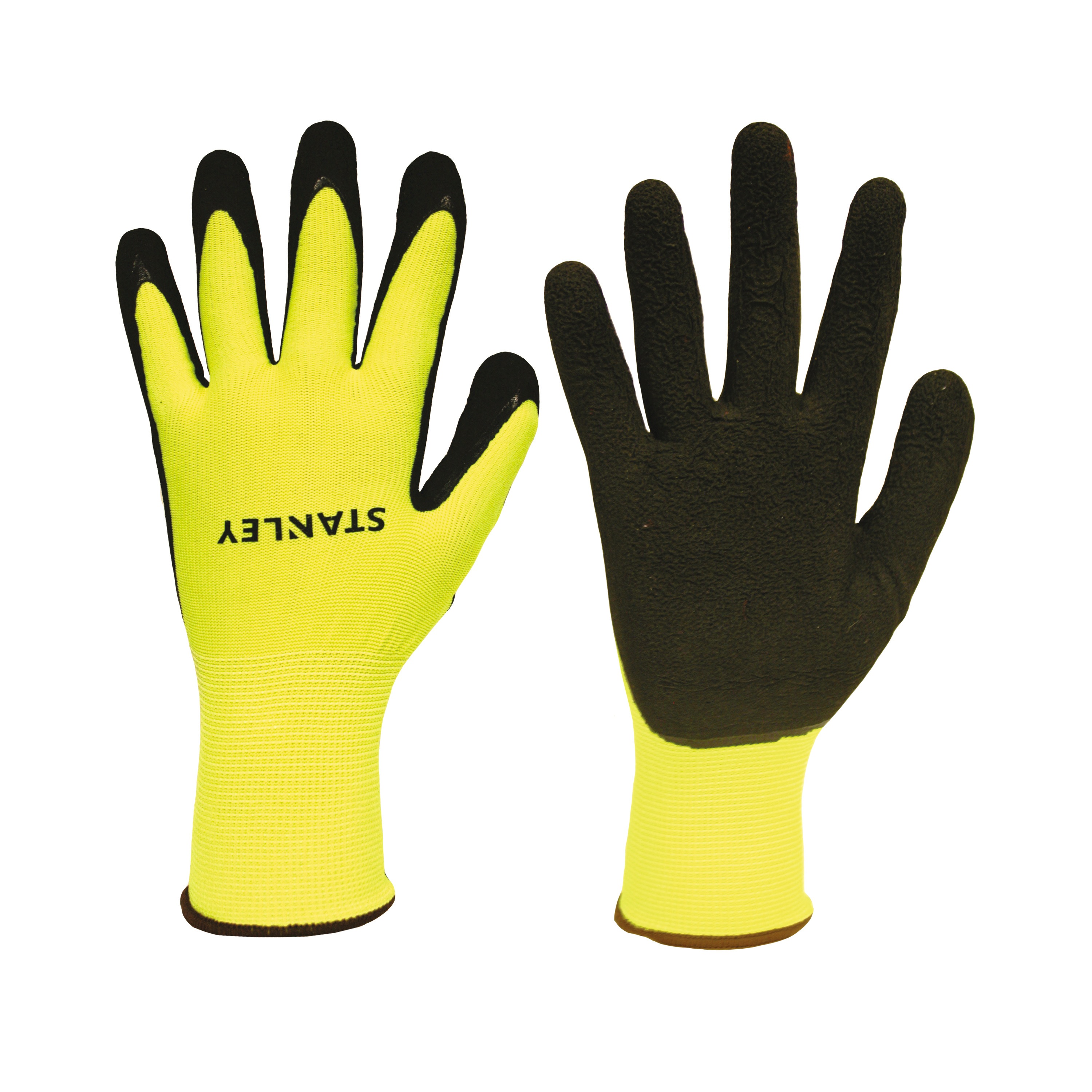 Stanley Tools - HiVis Foam LatexCoated Gloves - S38774