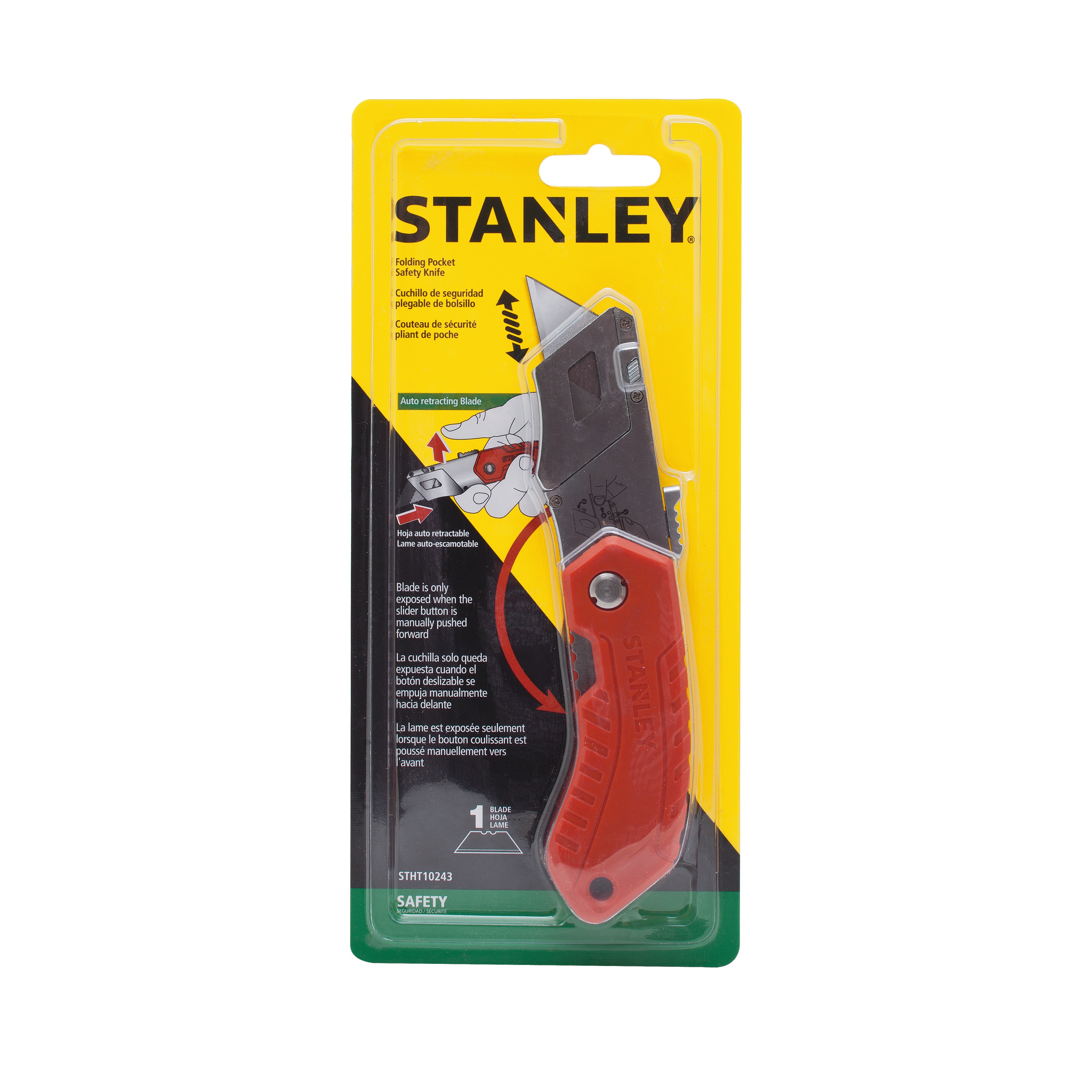 Stanley Tools - Folding Pocket Safety Knife - STHT10243