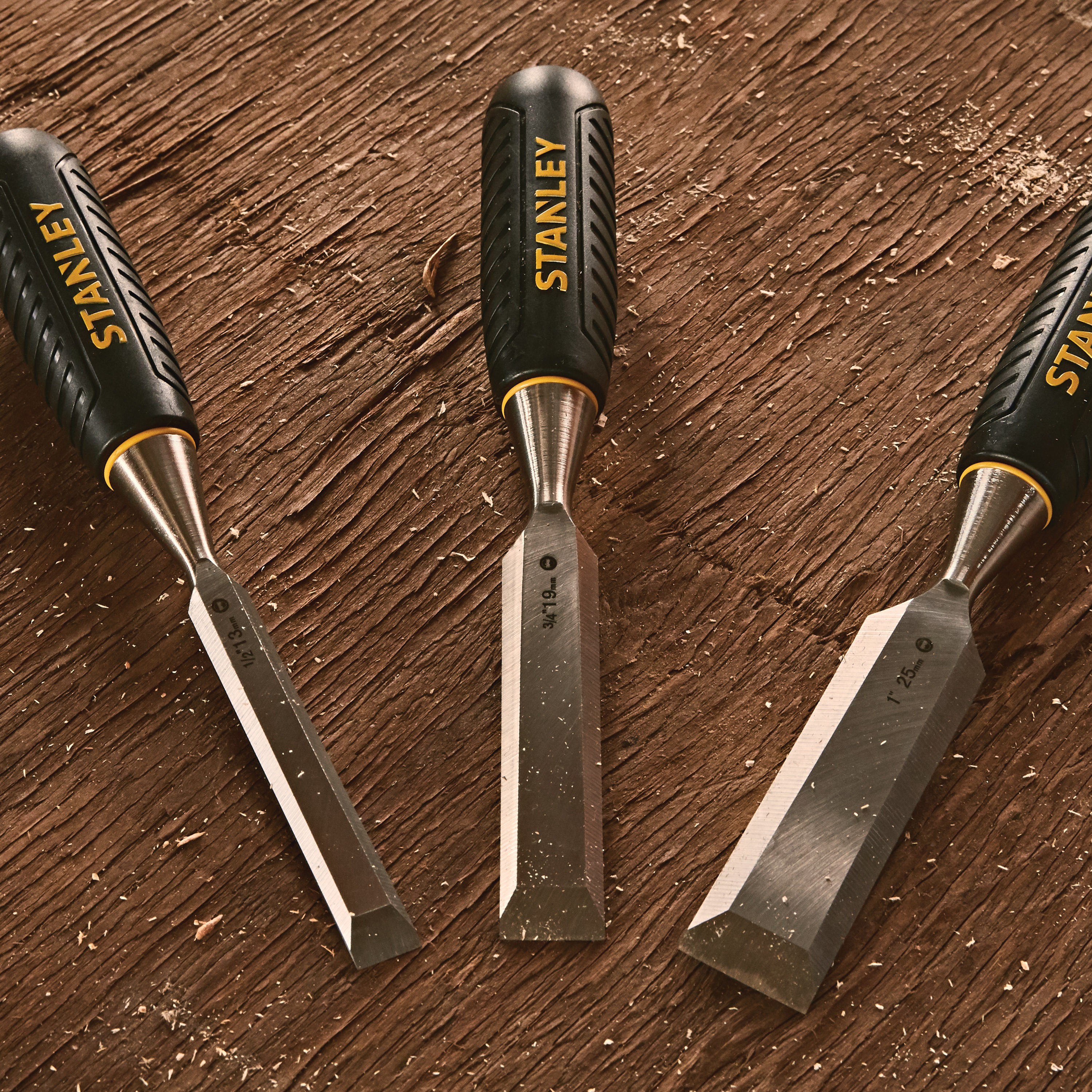 Stanley Tools - 3 pc Wood Chisel Set - STHT16727