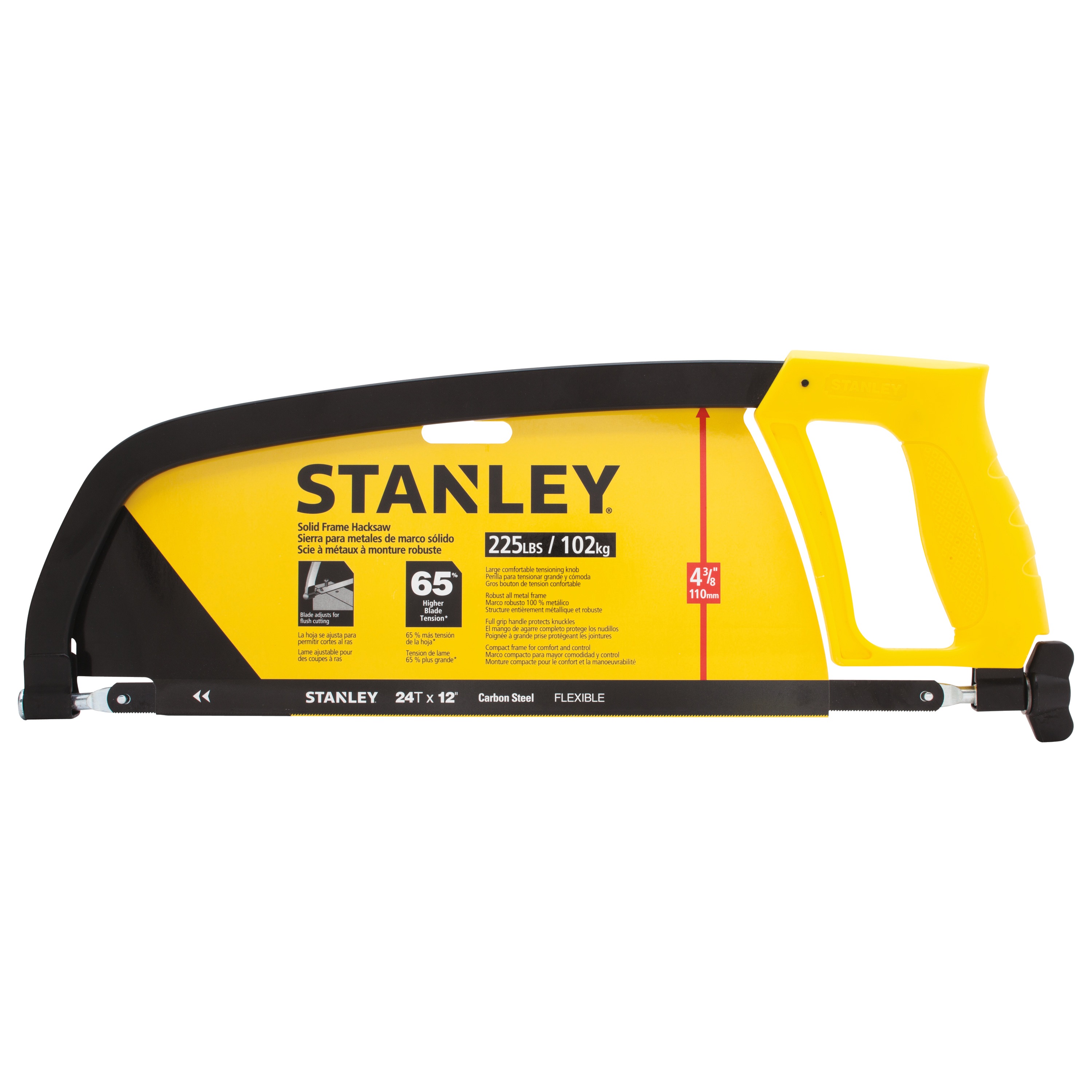 Stanley Tools - 12 in Solid Frame Hacksaw - STHT20138