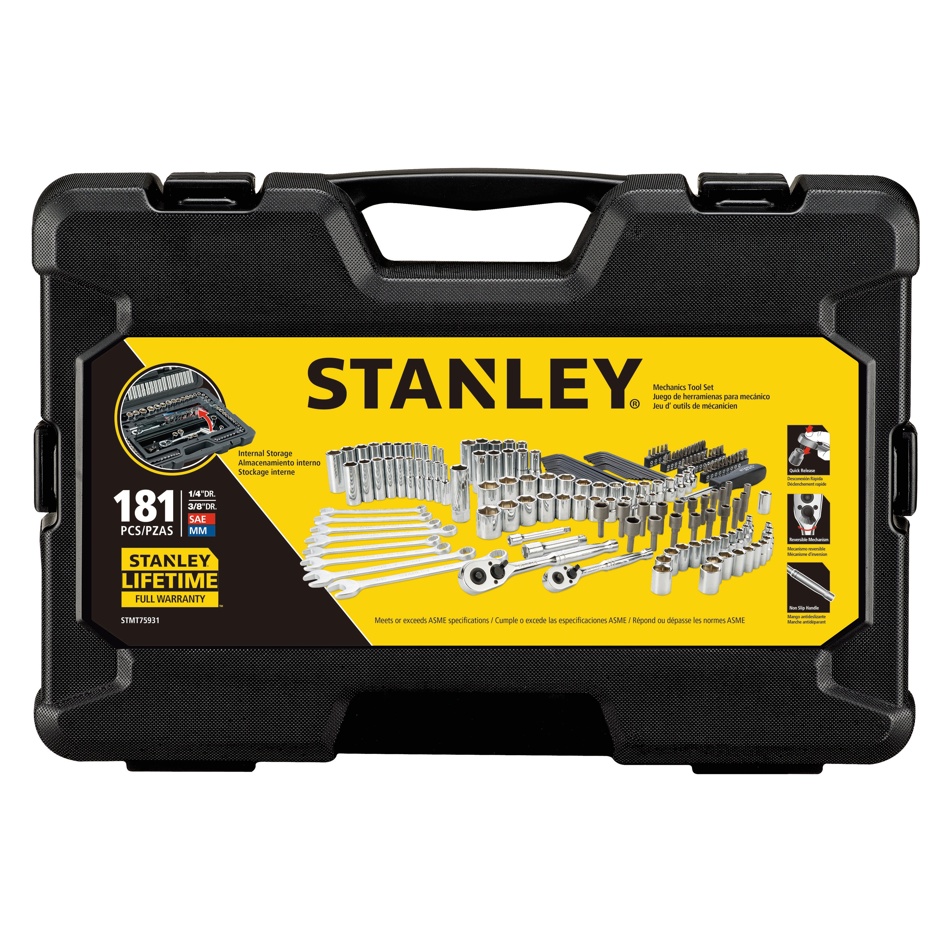 Stanley Tools - 181 pc Mechanics Tool Set - STMT75931