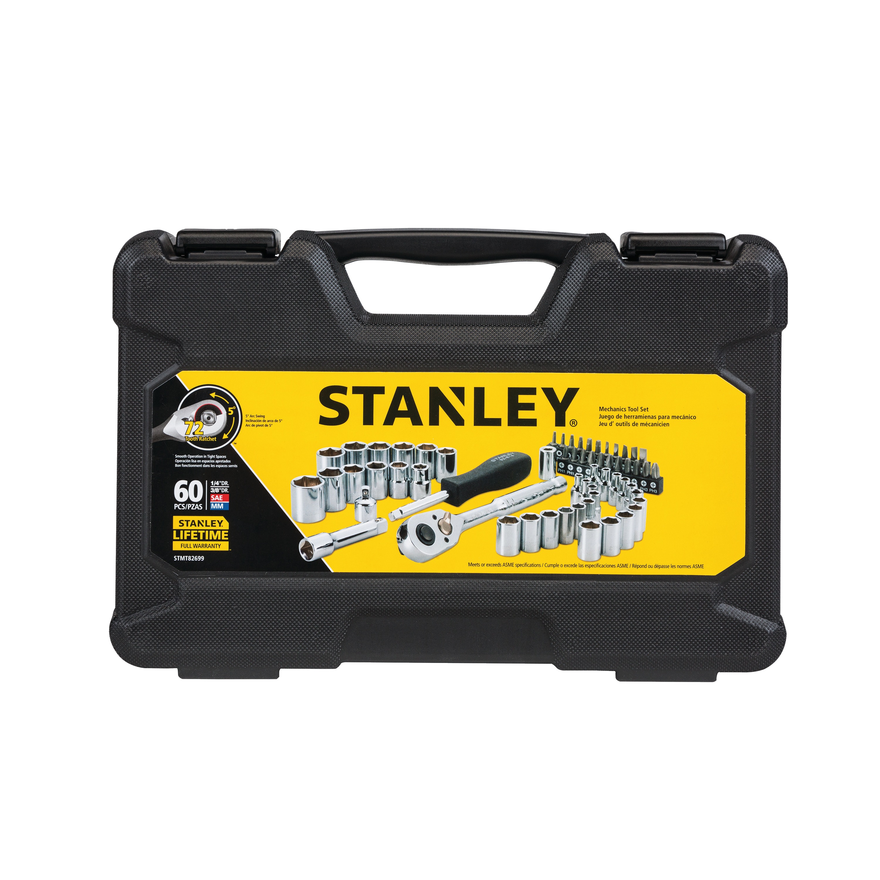 Stanley Tools - 60 pc Mechanics Tool Set - STMT82699