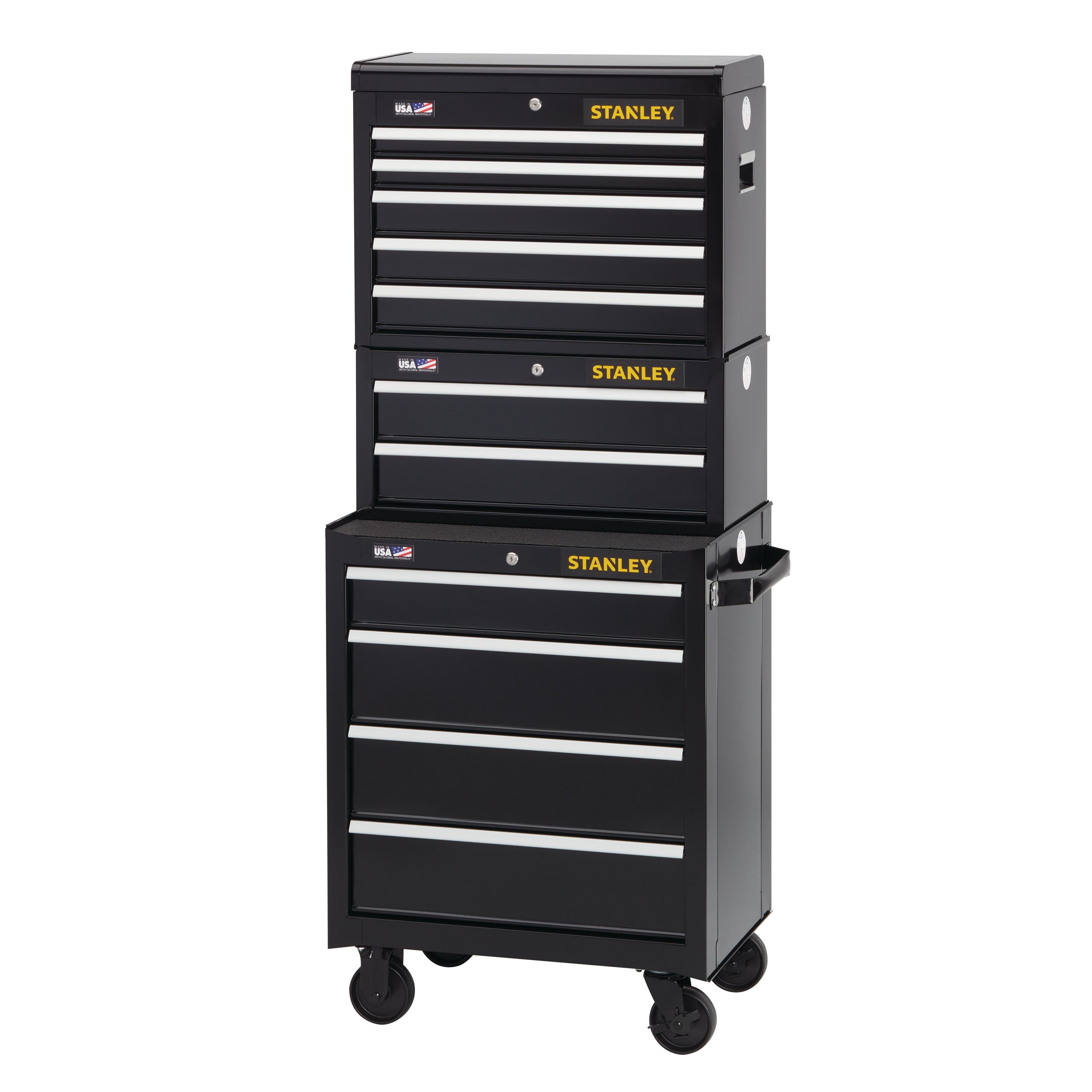 Stanley Tools - 300 Series 26 in W 2Drawer Middle Tool Chest - STST22623BK