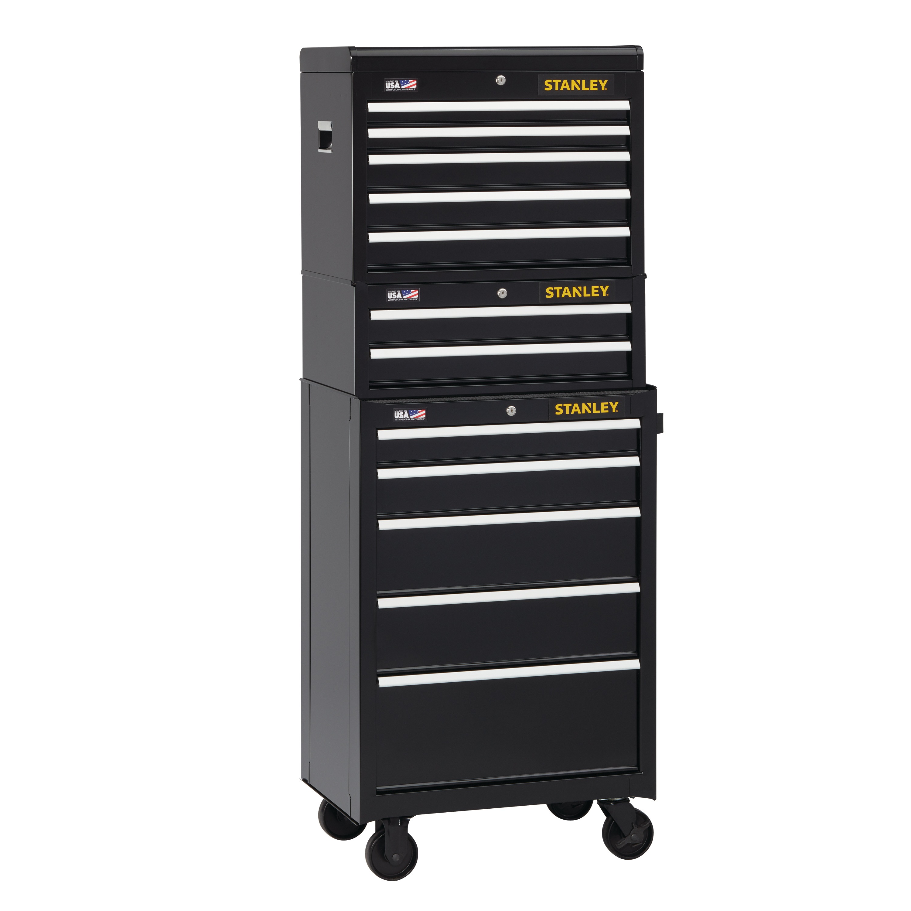 Stanley Tools - 300 Series 26 in W 2Drawer Middle Tool Chest - STST22625BK