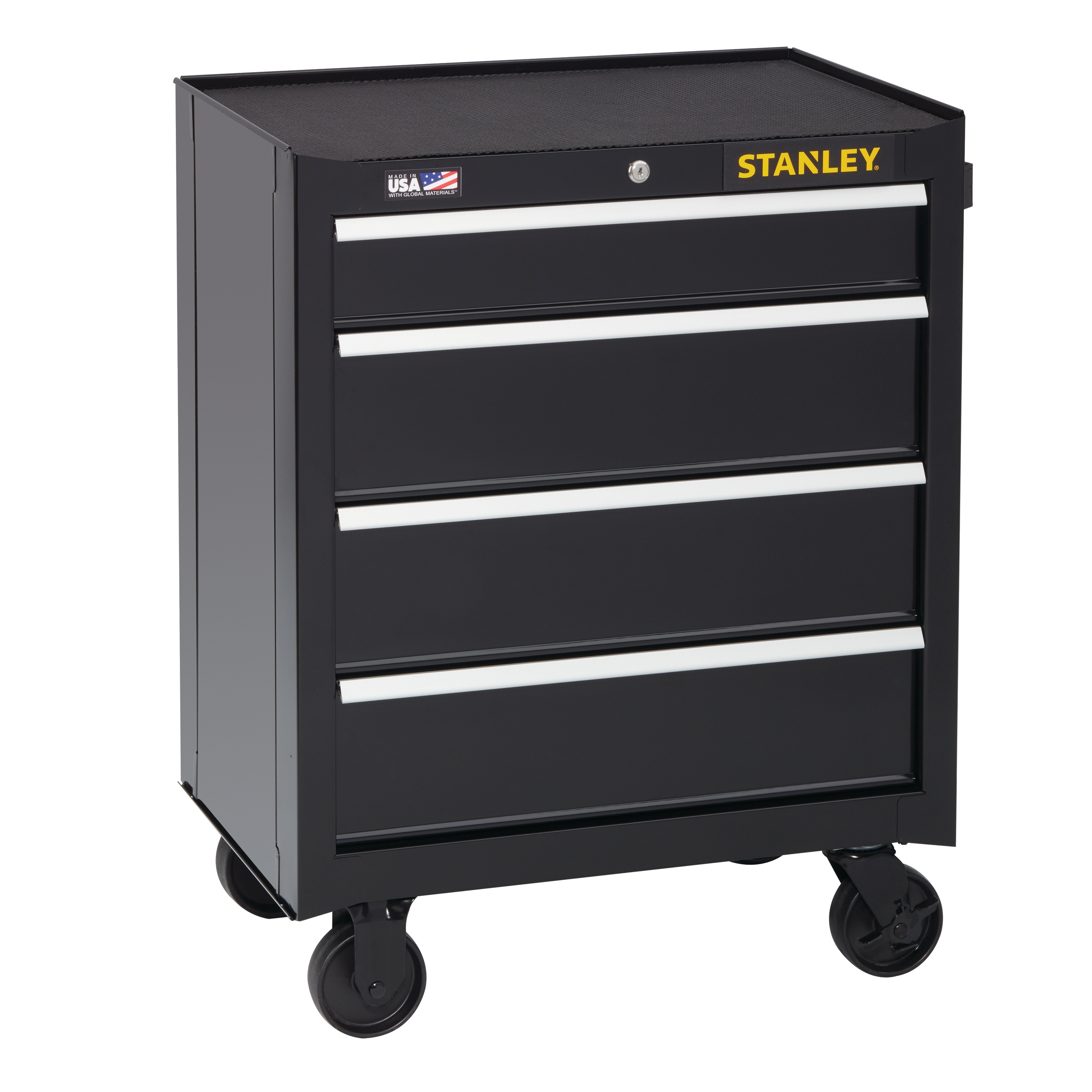 Stanley Tools - 300 Series 26 in W 4Drawer Rolling Tool Cabinet - STST22744BK