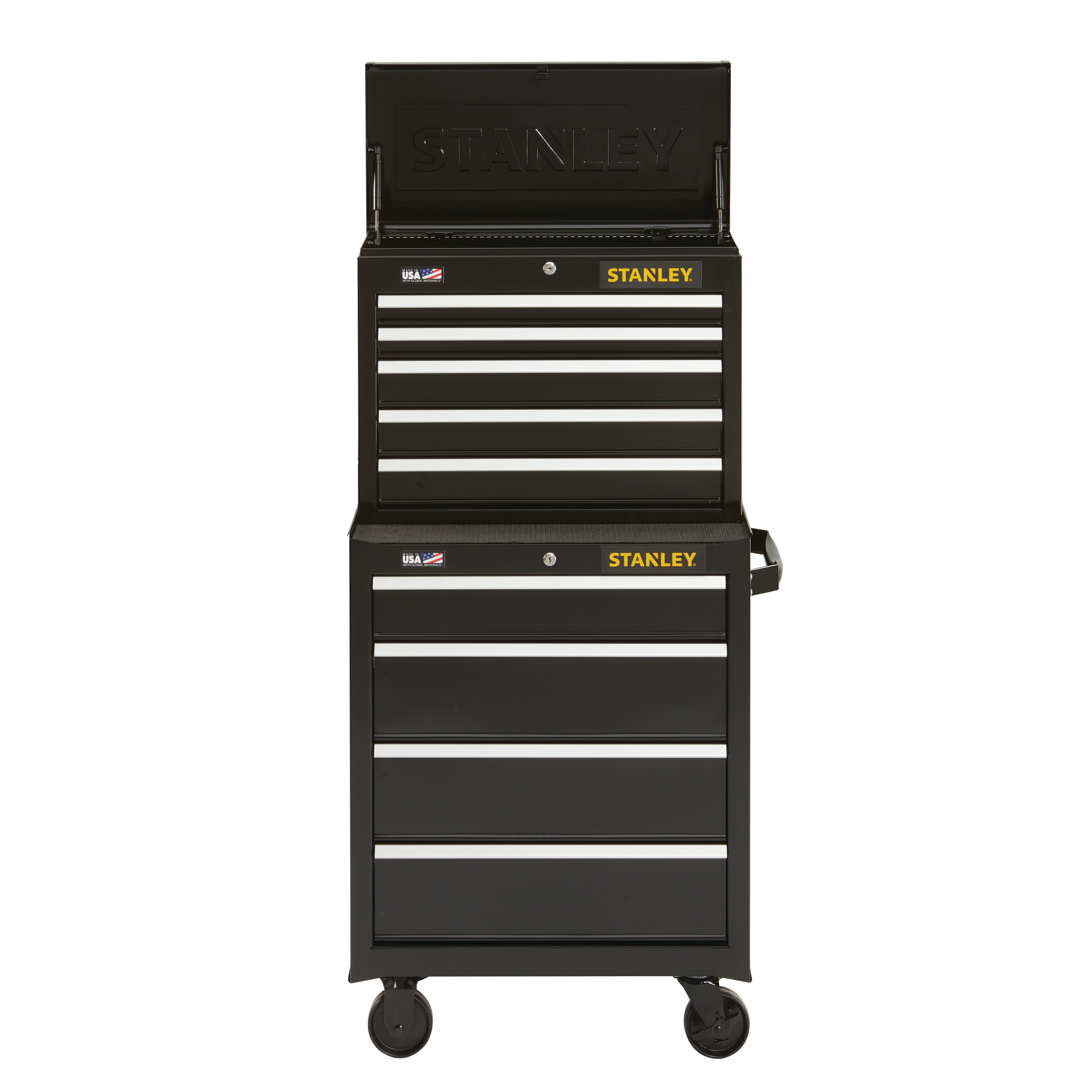 Stanley Tools - 300 Series 26 in W 4Drawer Rolling Tool Cabinet - STST22744BK