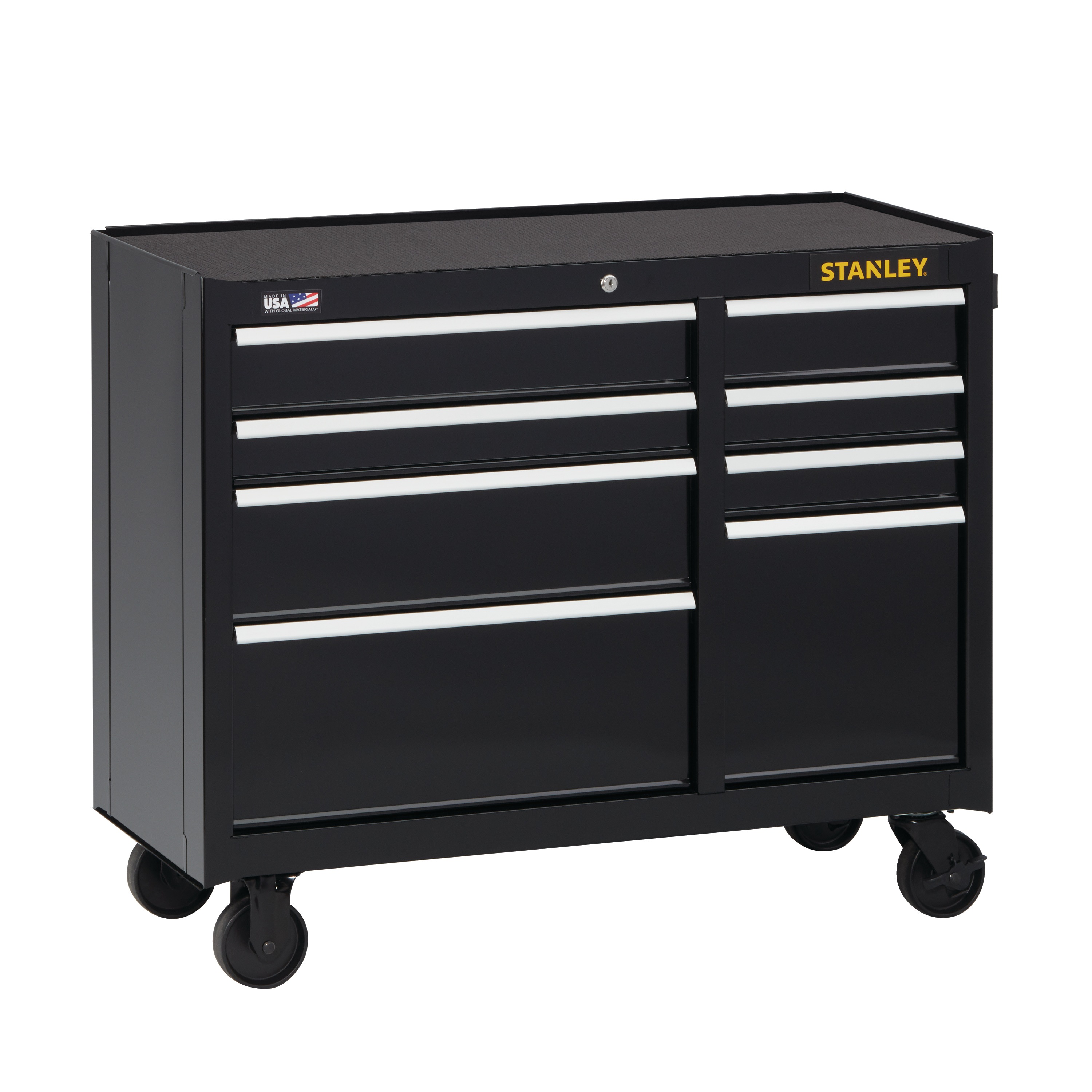 Stanley Tools - 300 Series 41 in W 8Drawer Rolling Tool Cabinet - STST24181BK