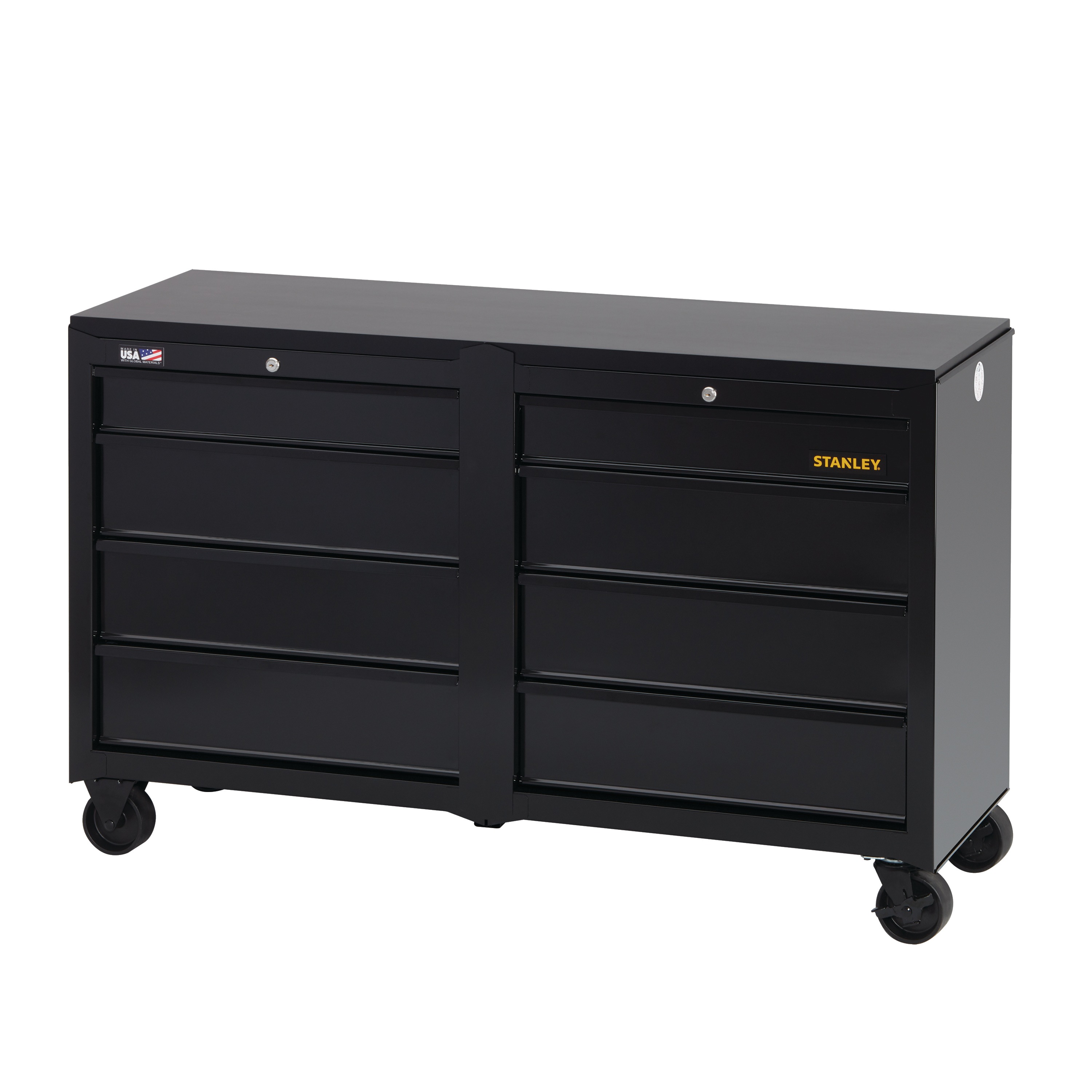 Stanley Tools - 100 Series 53 in W 8Drawer Mobile Workbench - STST25381BK