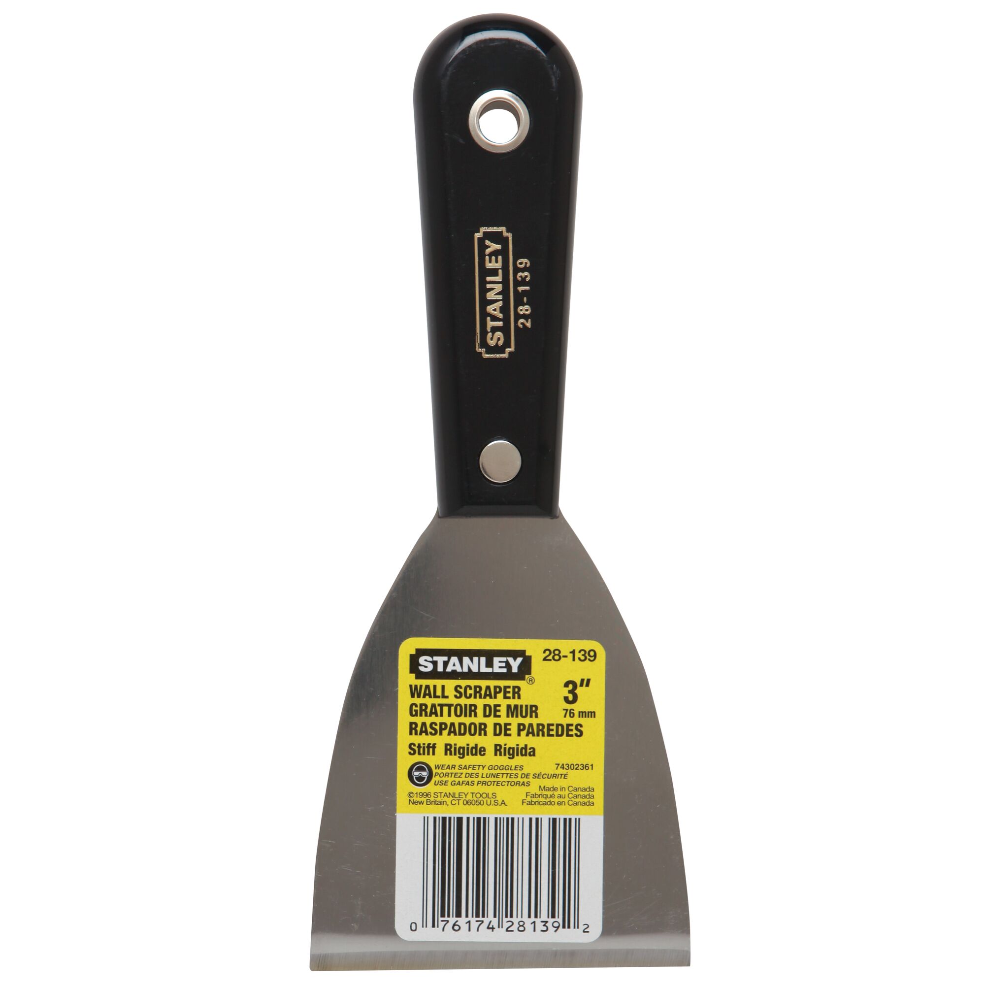 Plastic clearance wall scraper