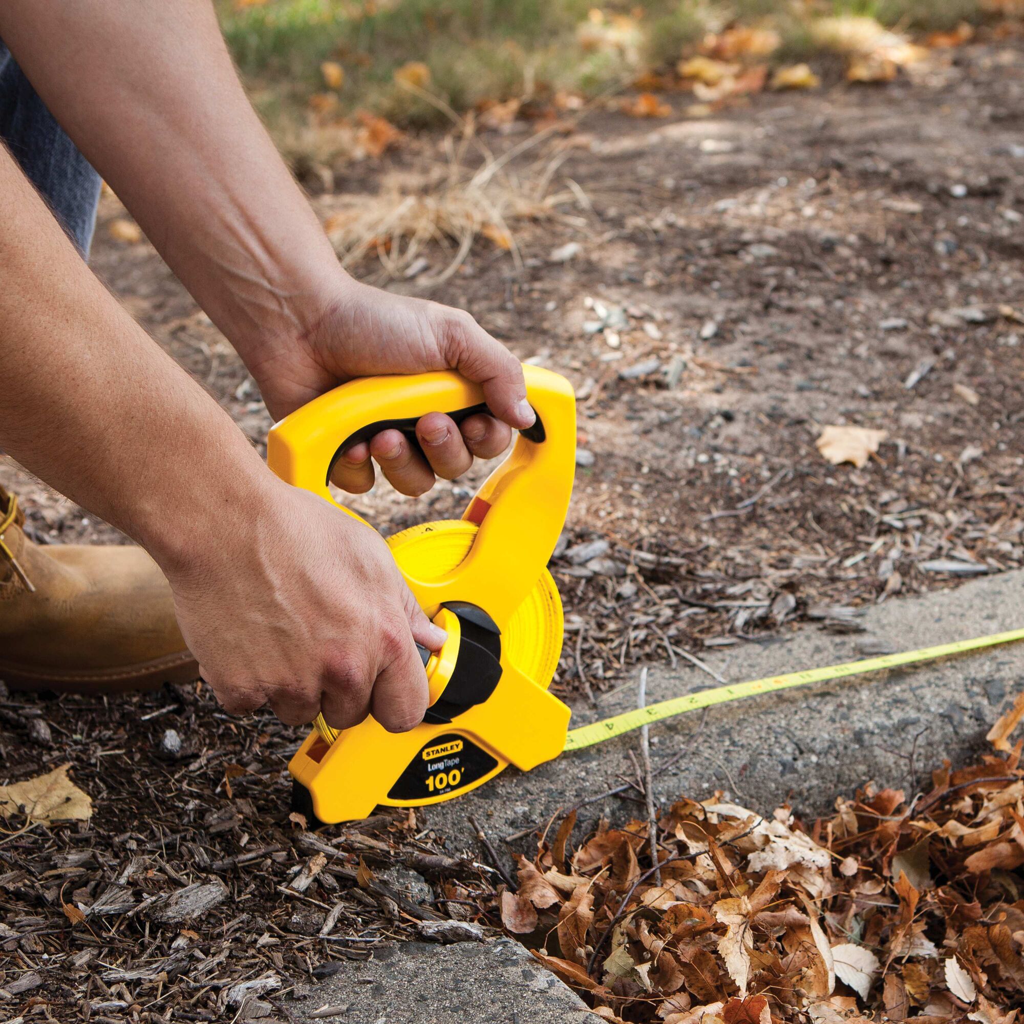 Stanley 100 ft discount tape measure