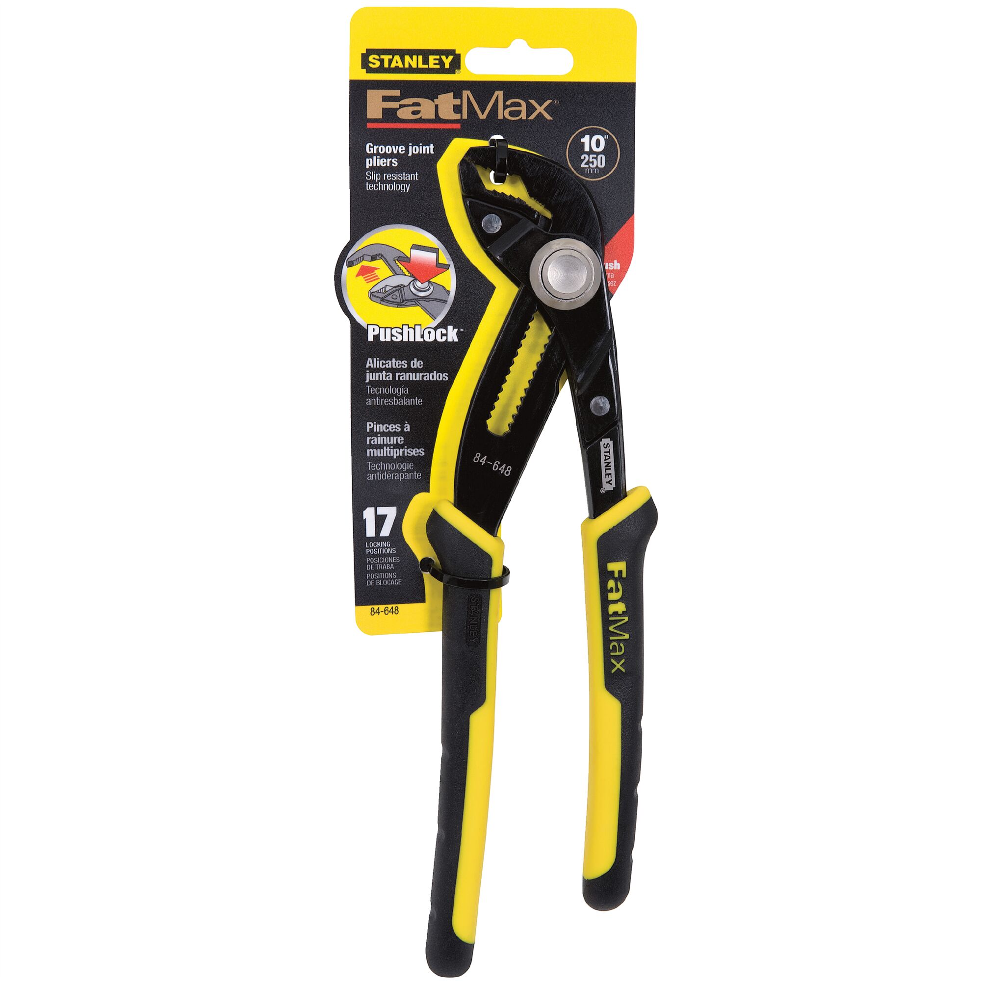 STANLEY FATMAX 250mm Push Button Multigrip Pliers STANLEY