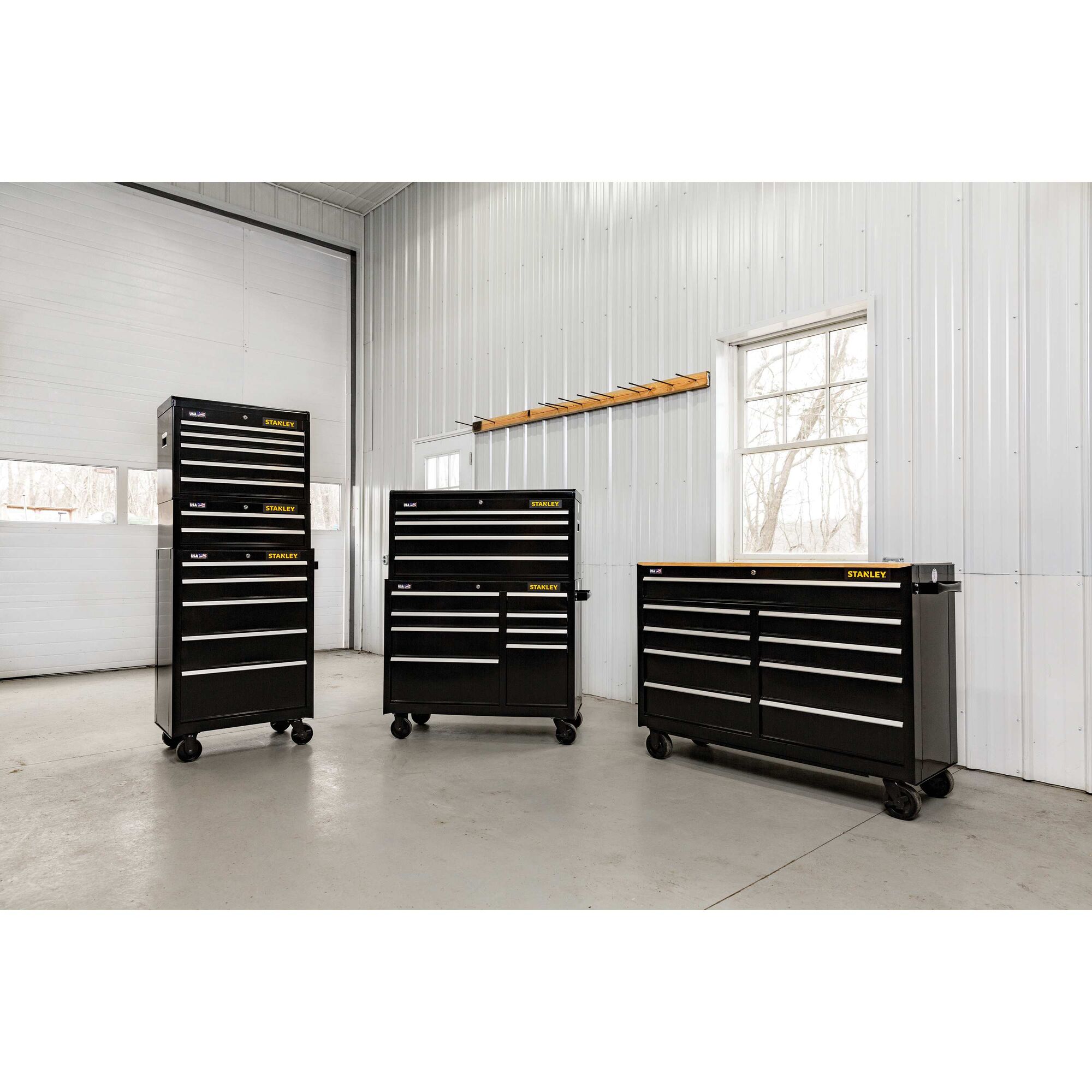 300 Series 41 in W 8 Drawer Rolling Tool Cabinet STANLEY